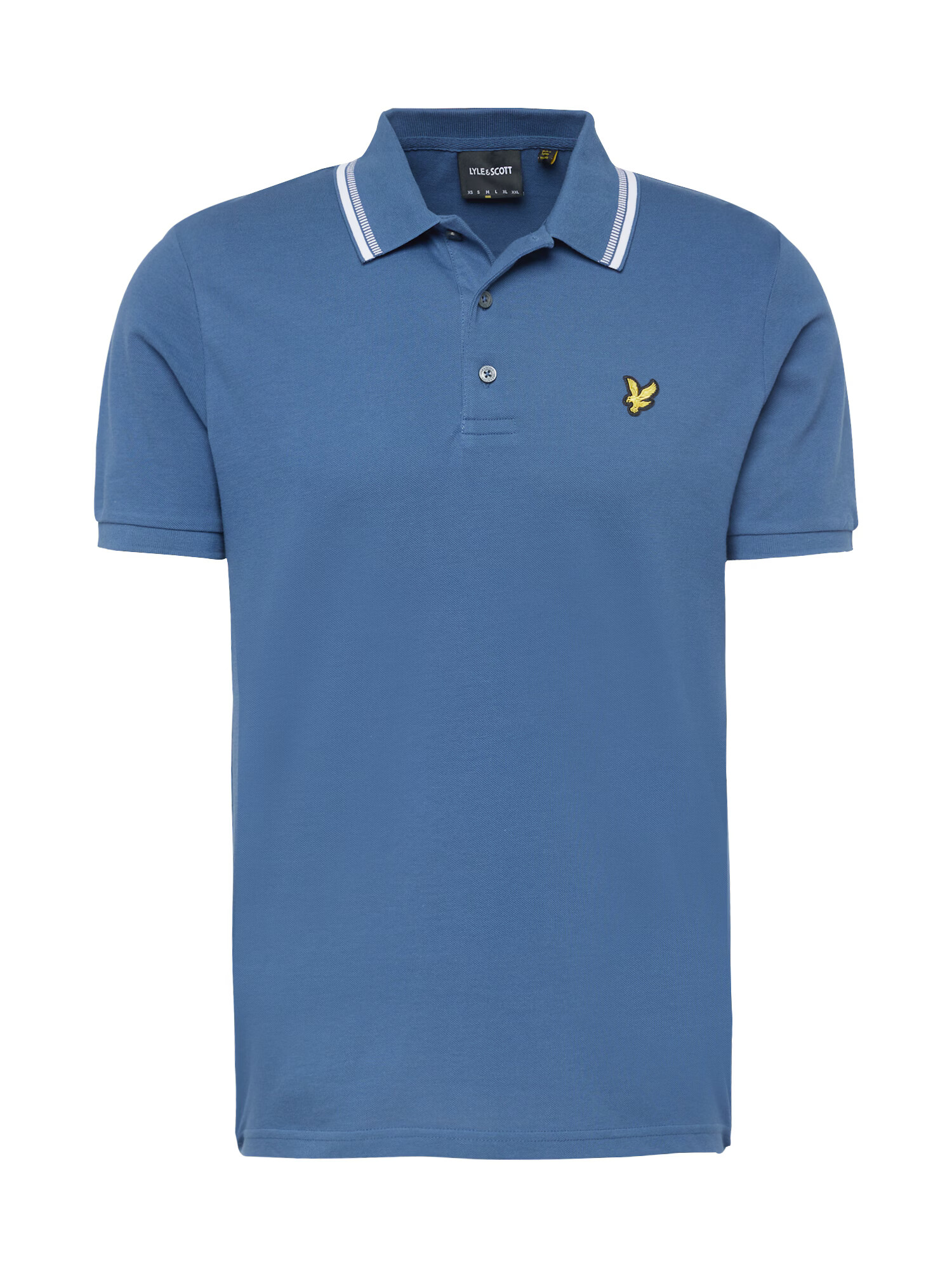 Lyle & Scott Μπλουζάκι μπλε φιμέ / λευκό - Pepit.gr