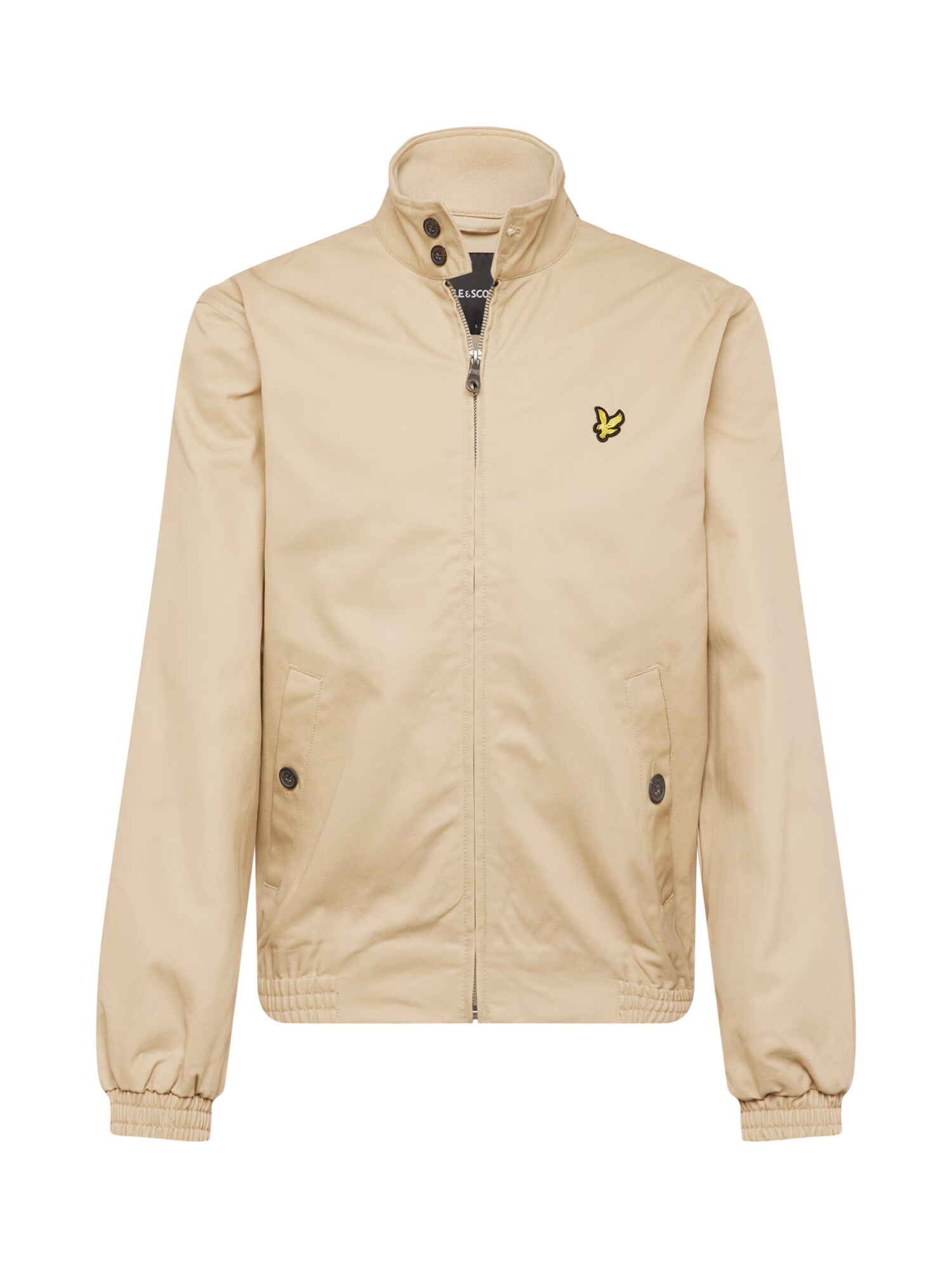 Lyle & Scott Φθινοπωρινό και ανοιξιάτικο μπουφάν 'Harrington' μπεζ - Pepit.gr