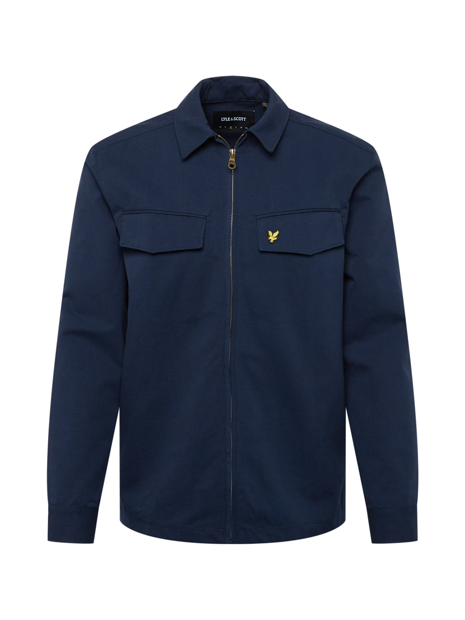 Lyle & Scott Φθινοπωρινό και ανοιξιάτικο μπουφάν ναυτικό μπλε / κίτρινο - Pepit.gr