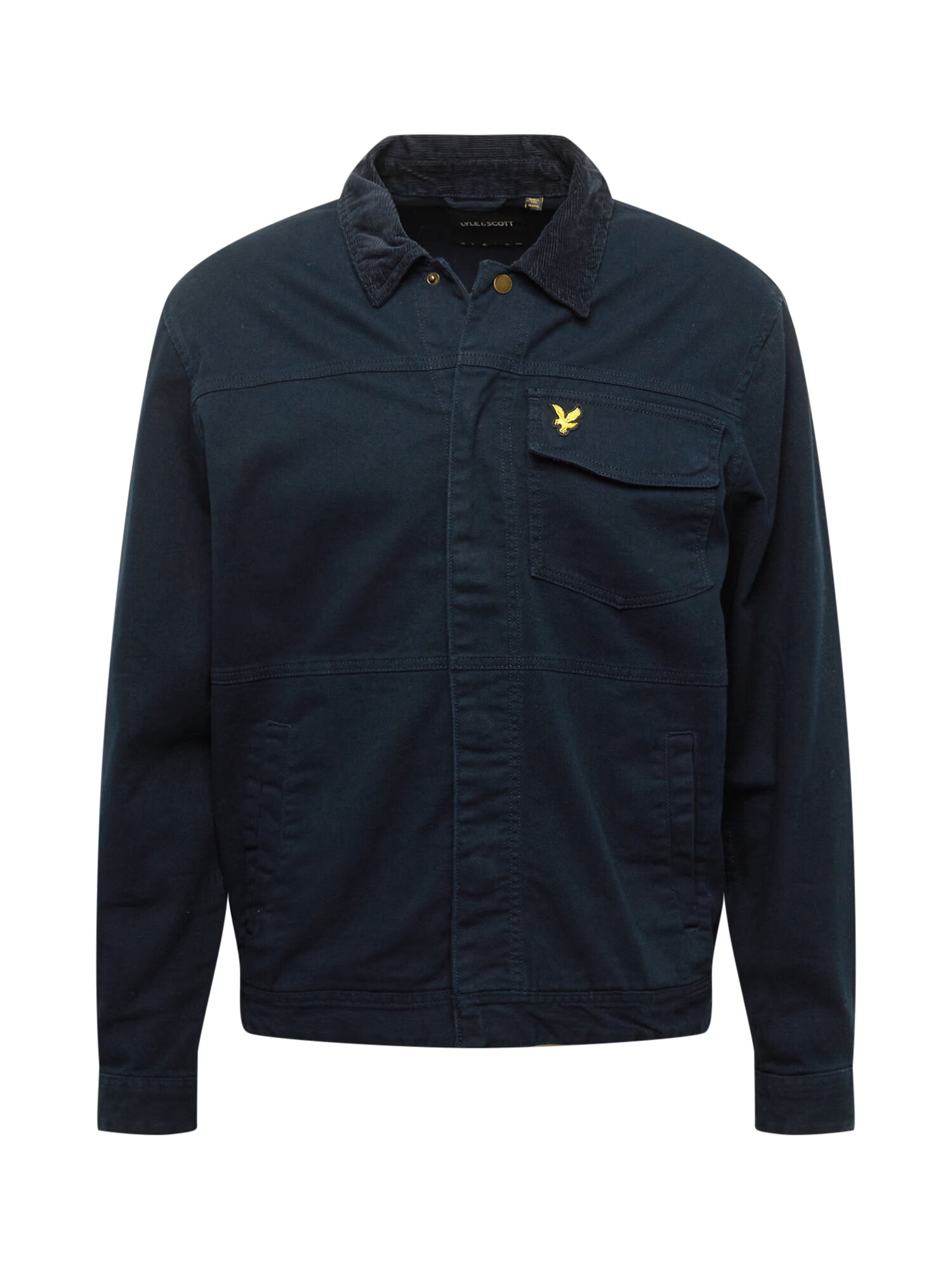 Lyle & Scott Φθινοπωρινό και ανοιξιάτικο μπουφάν ναυτικό μπλε / κίτρινο - Pepit.gr