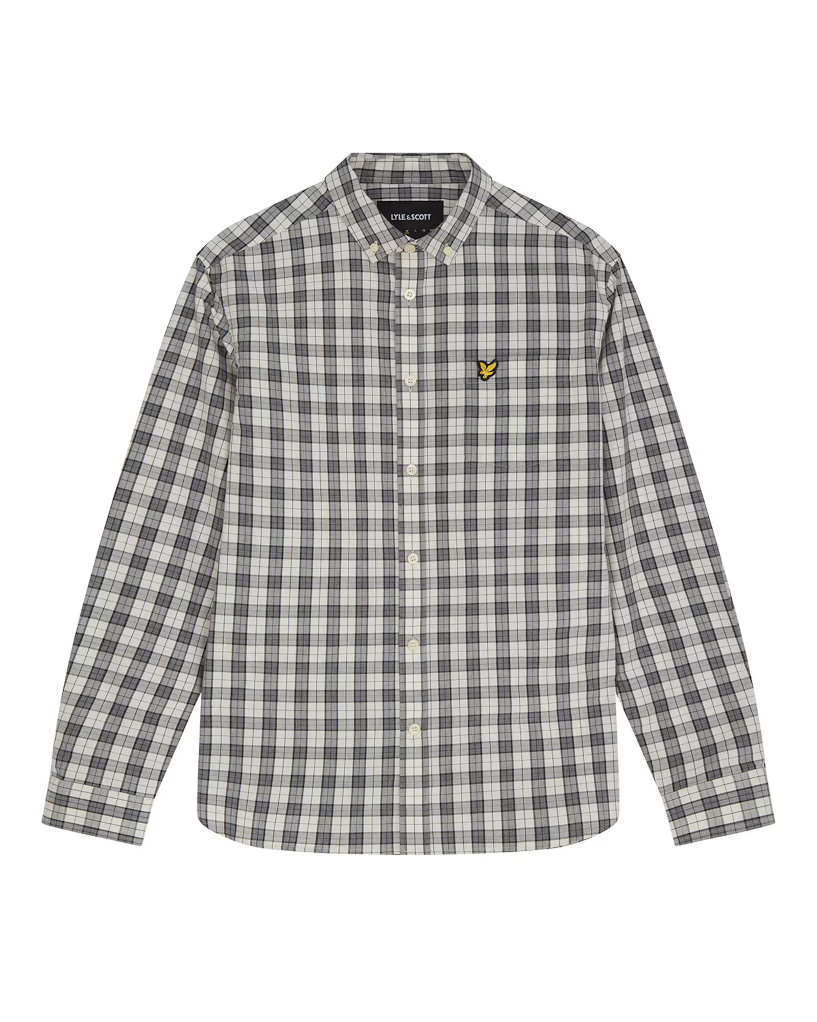 Lyle & Scott Πουκάμισο κρεμ / λάιμ / γραφίτης / γκρι μελανζέ - Pepit.gr