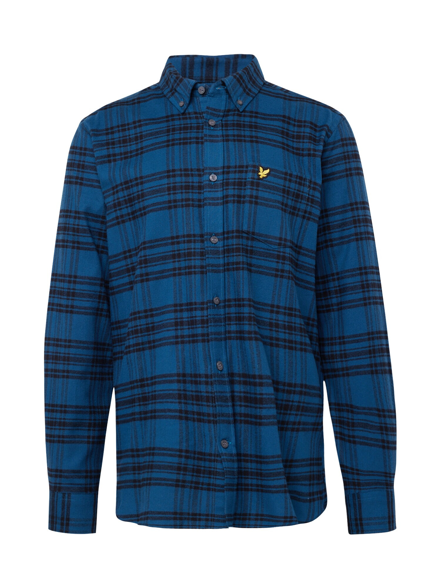 Lyle & Scott Πουκάμισο ναυτικό μπλε / μπλε νύχτας / κίτρινο - Pepit.gr