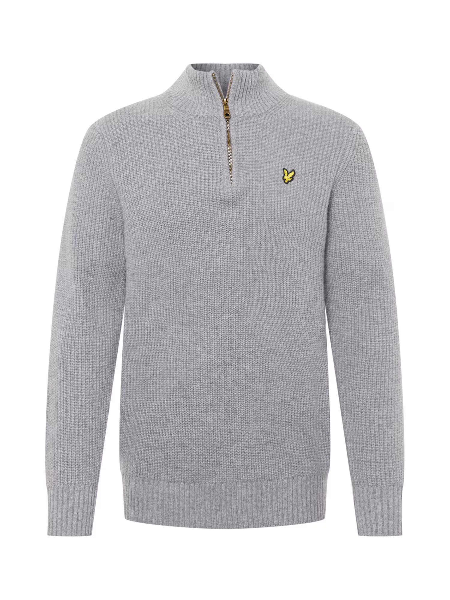 Lyle & Scott Πουλόβερ κίτρινο / γκρι μελανζέ / μαύρο - Pepit.gr