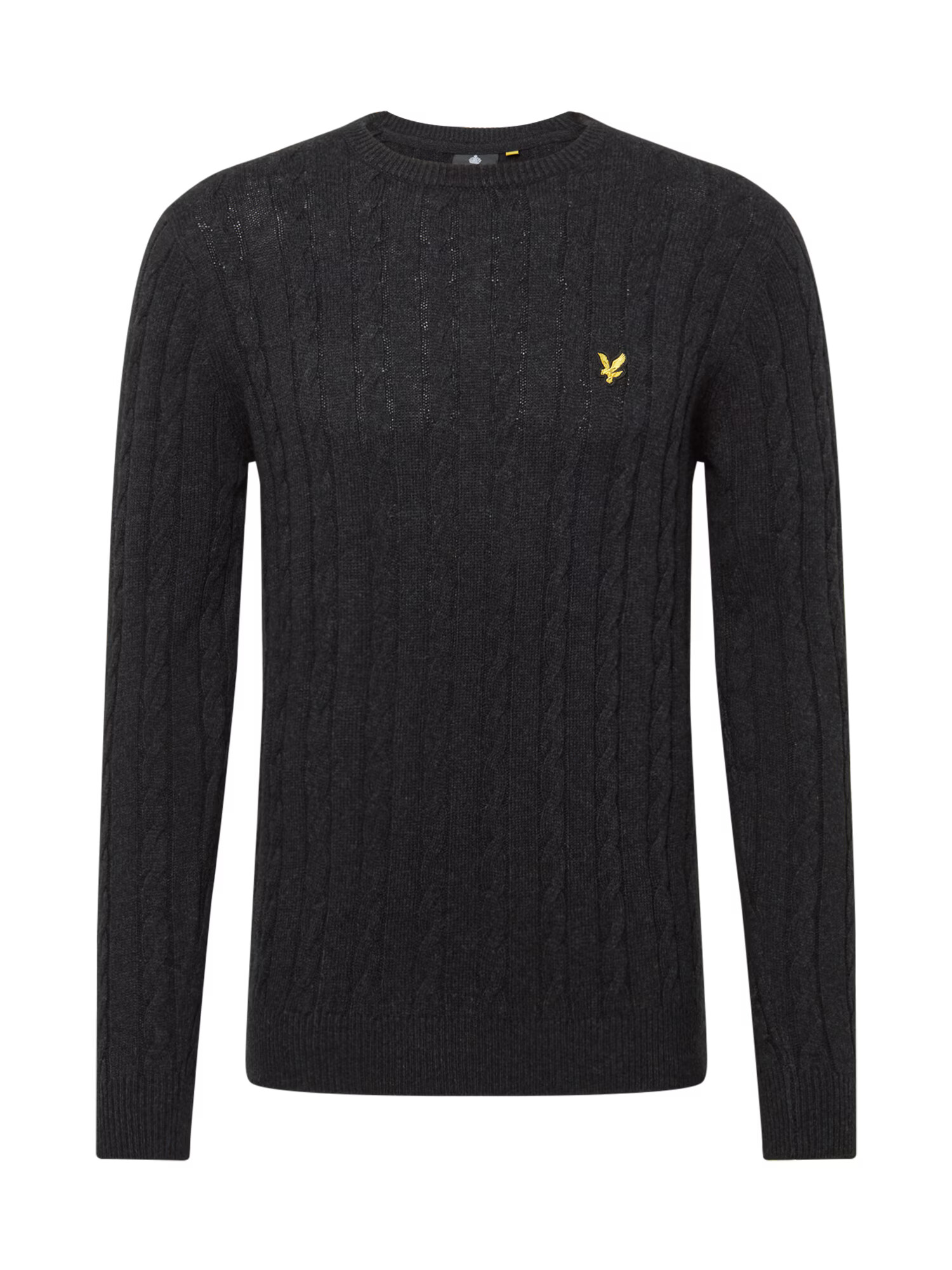 Lyle & Scott Πουλόβερ μαύρο μελανζέ - Pepit.gr