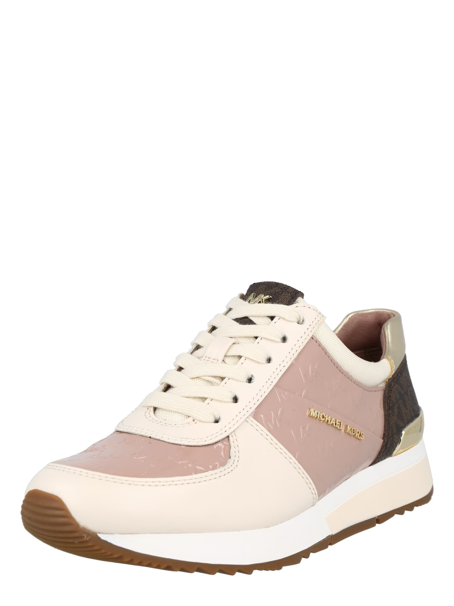 MICHAEL Michael Kors Σνίκερ χαμηλό 'ALLIE TRAINER' καπουτσίνο / σκούρο καφέ / ανοικτό ροζ - Pepit.gr