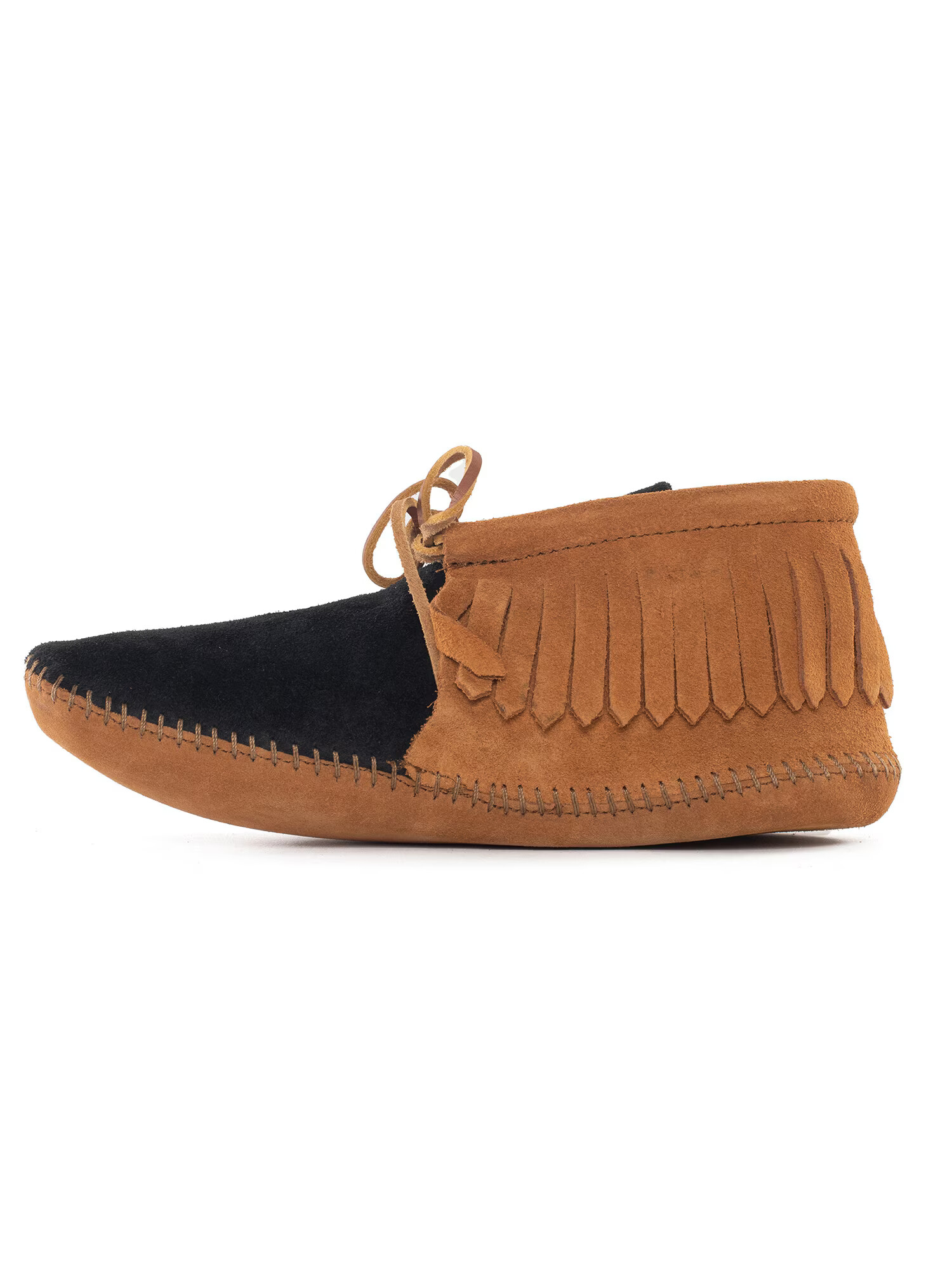 Minnetonka Μοκασίνι 'Classic Fringe' κονιάκ / μαύρο - Pepit.gr