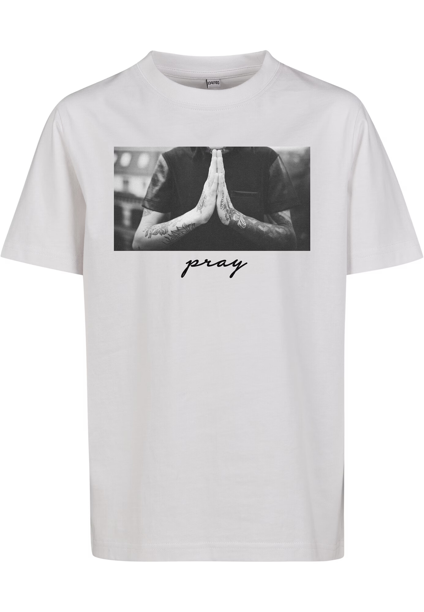 Mister Tee Μπλουζάκι 'Pray' γκρι / σκούρο γκρι / μαύρο / offwhite - Pepit.gr