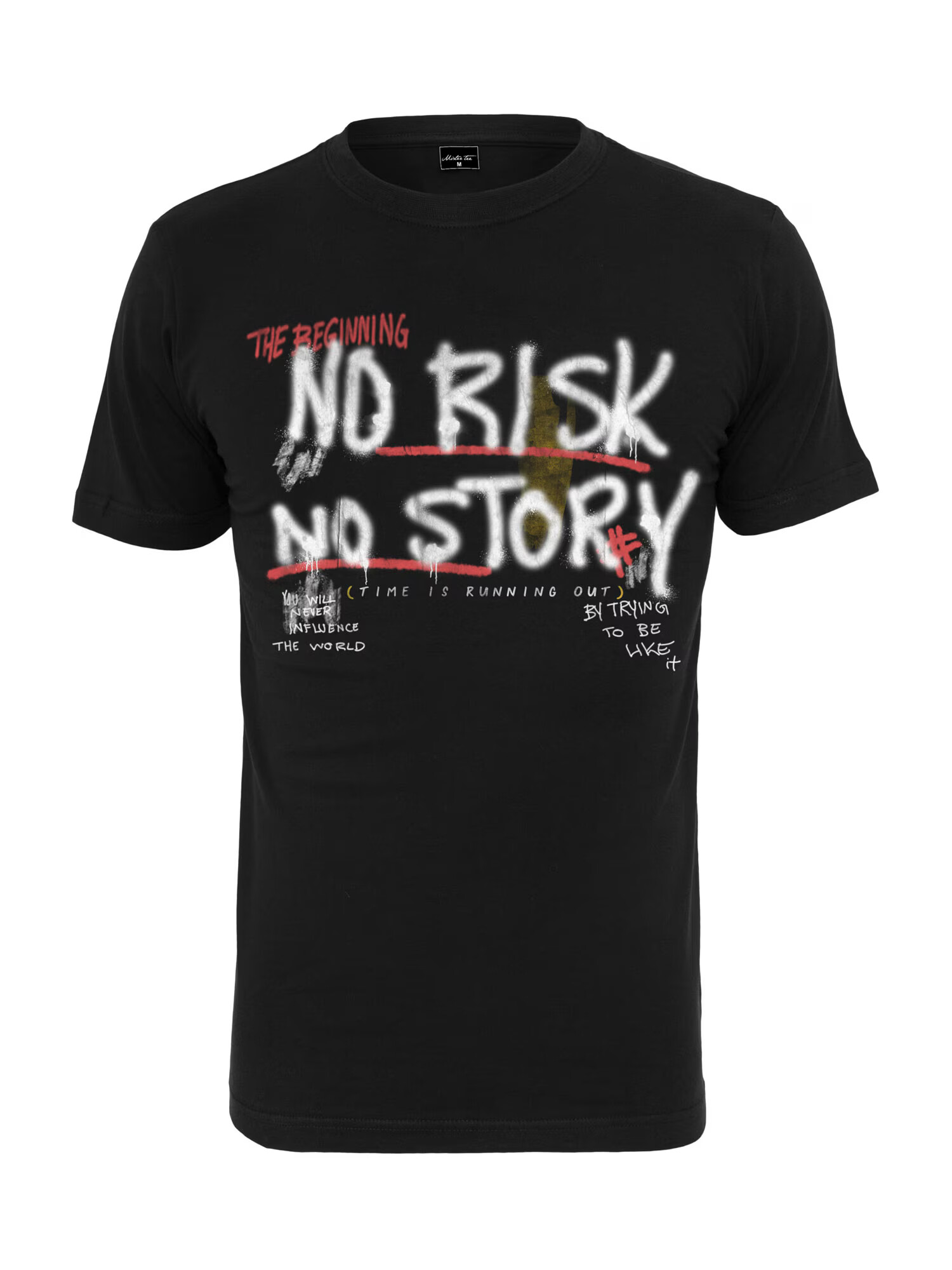 Mister Tee Μπλουζάκι 'No Risk No Story' λαδί / κόκκινο / μαύρο / λευκό - Pepit.gr