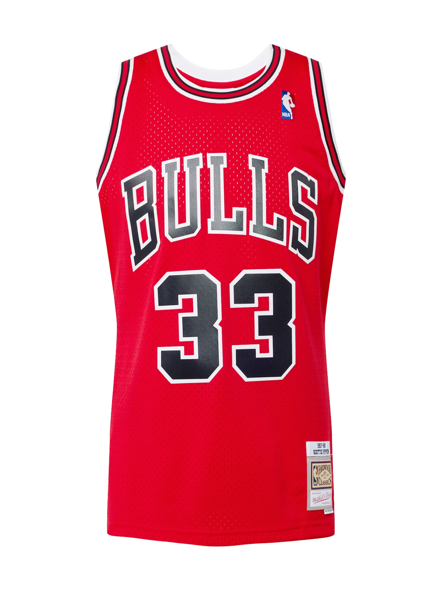 Mitchell & Ness Λειτουργικό μπλουζάκι 'Scottie Pippen' κόκκινο / μαύρο / λευκό - Pepit.gr