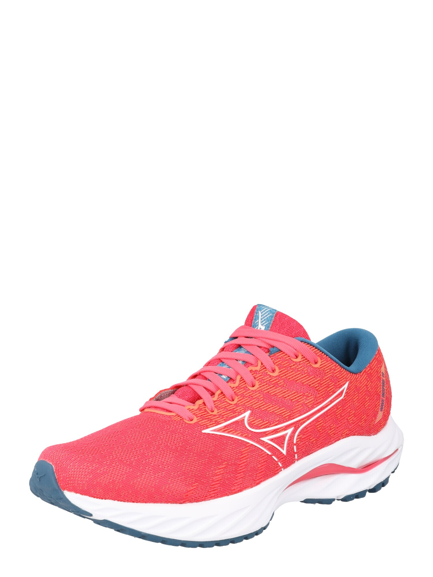 MIZUNO Αθλητικό παπούτσι 'WAVE INSPIRE 19' μπλε κυανό / ροδακινί / ροζ / λευκό - Pepit.gr