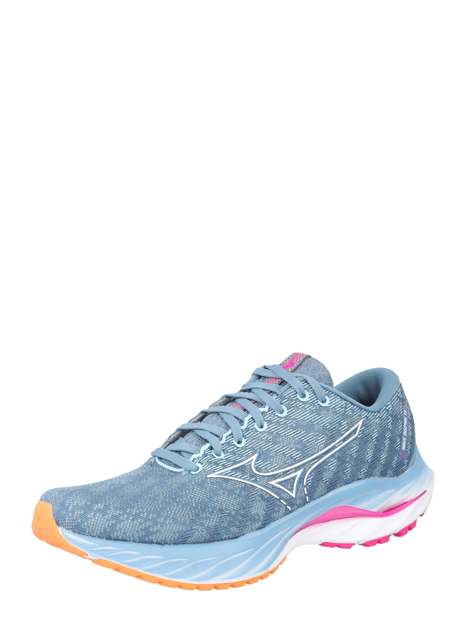 MIZUNO Αθλητικό παπούτσι 'WAVE INSPIRE 19' μπλε / πορτοκαλί / ροζ / λευκό - Pepit.gr