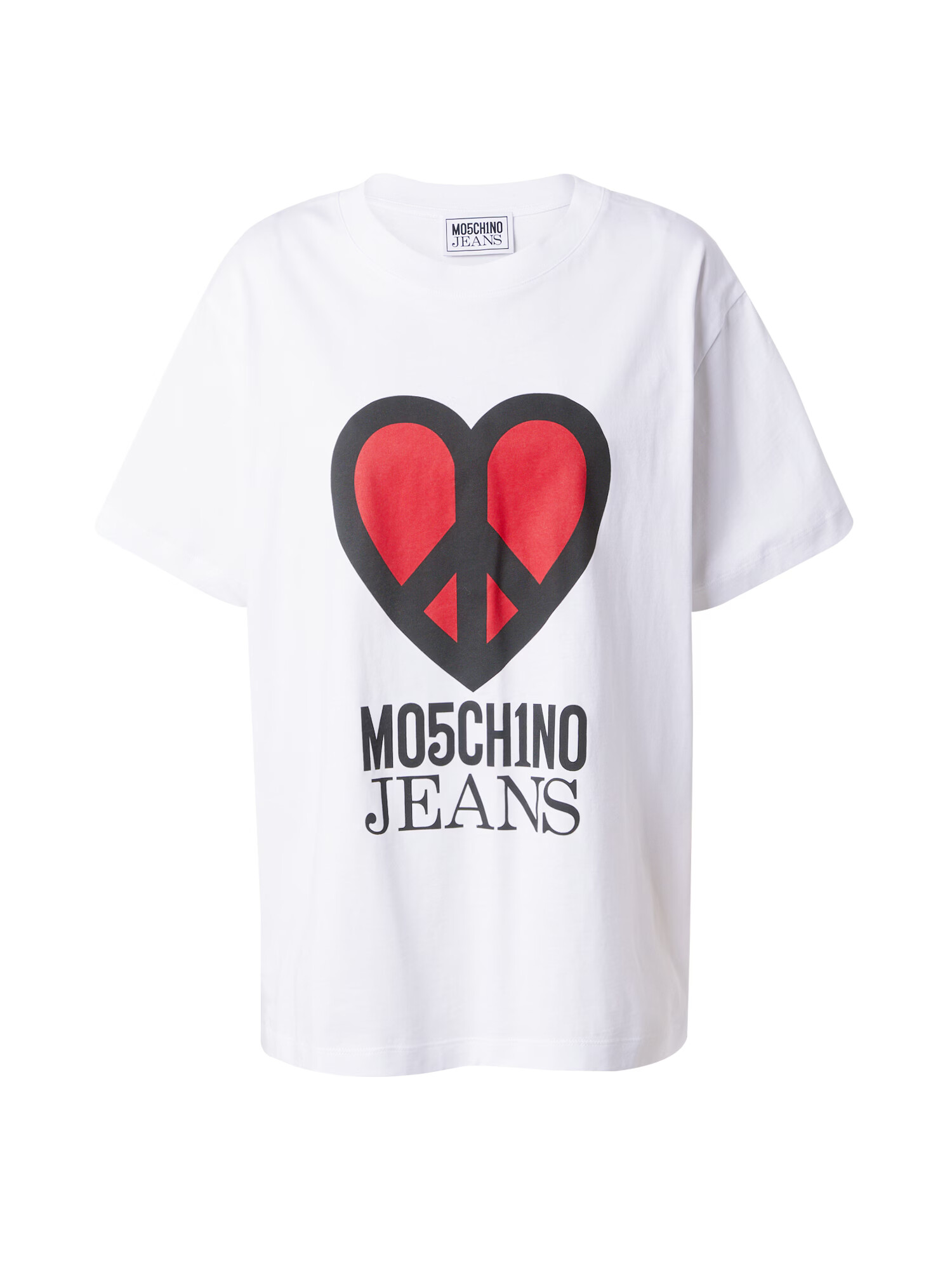 Moschino Jeans Μπλουζάκι κόκκινο / μαύρο / λευκό - Pepit.gr