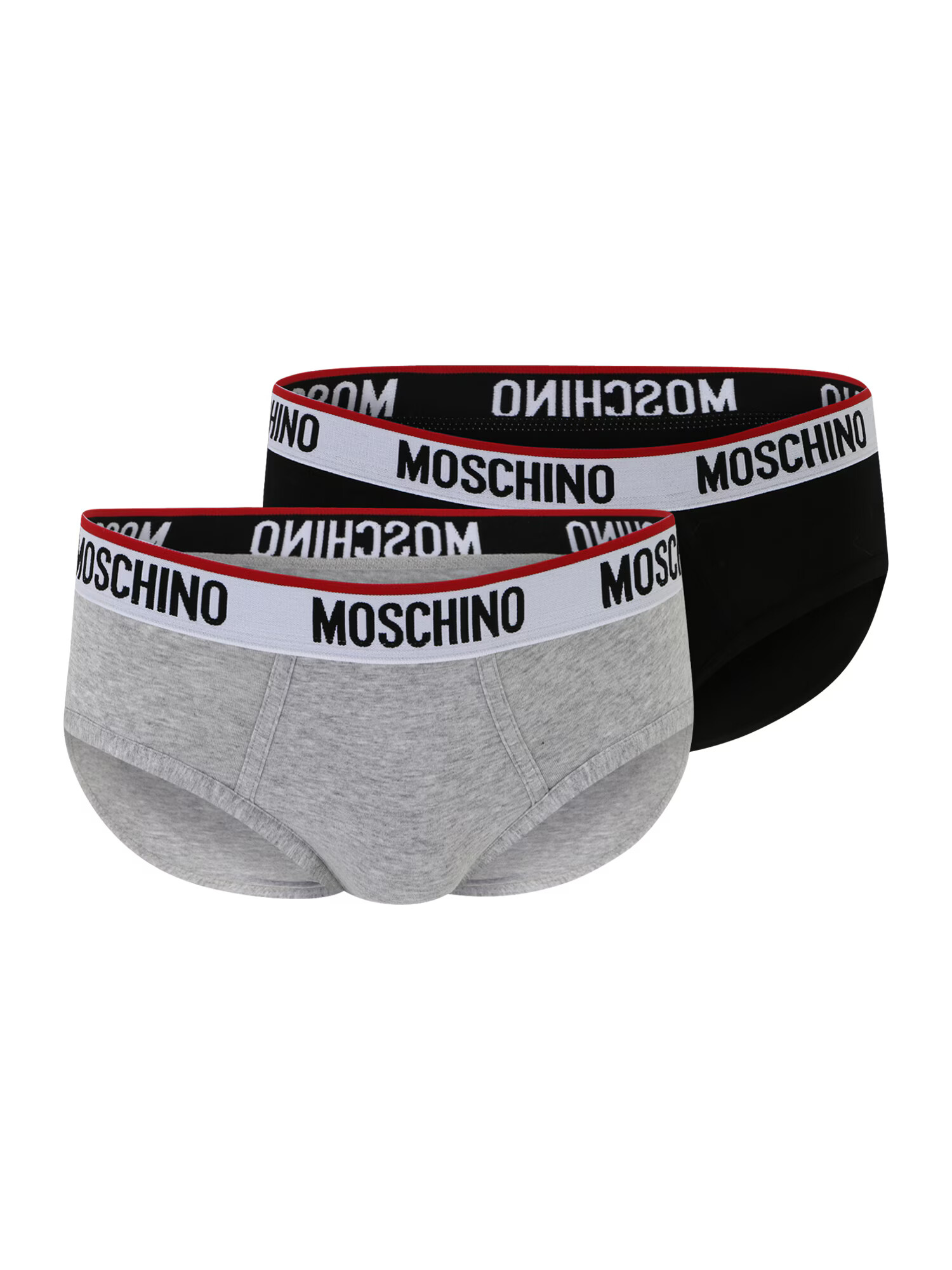 Moschino Underwear Μποξεράκι γκρι μελανζέ / κόκκινο / μαύρο / offwhite - Pepit.gr