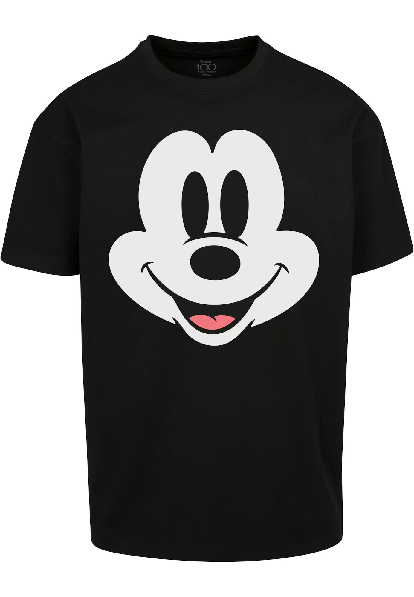 MT Upscale Μπλουζάκι 'Disney 100 Mickey Face' γρεναδίνη / μαύρο / λευκό - Pepit.gr