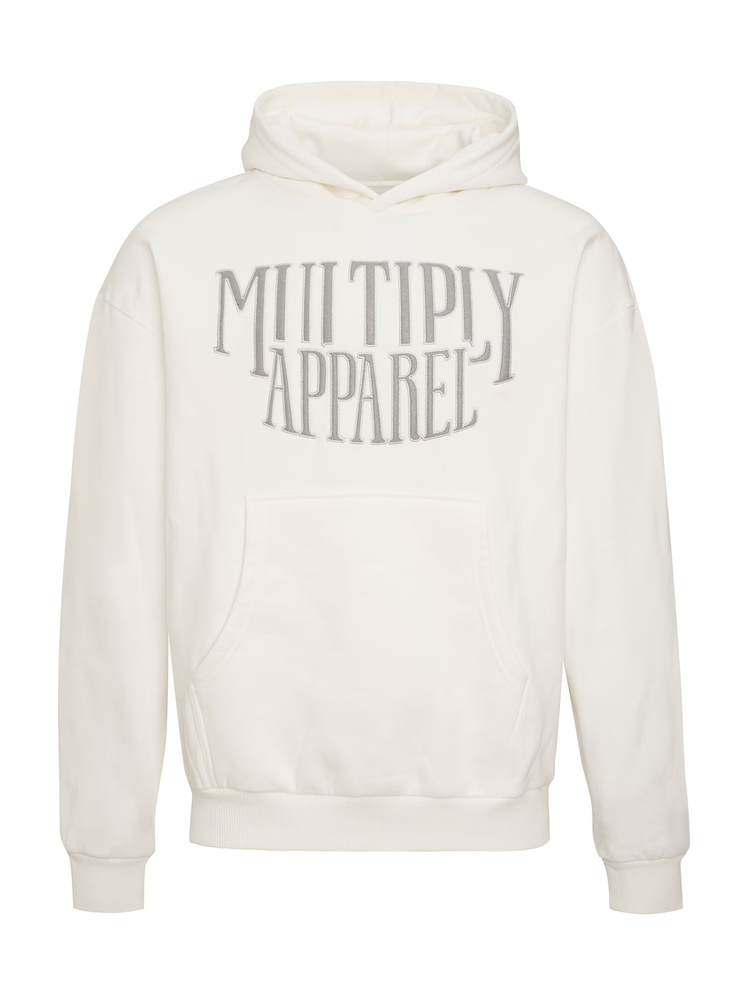 Multiply Apparel Μπλούζα φούτερ γκρι / offwhite - Pepit.gr