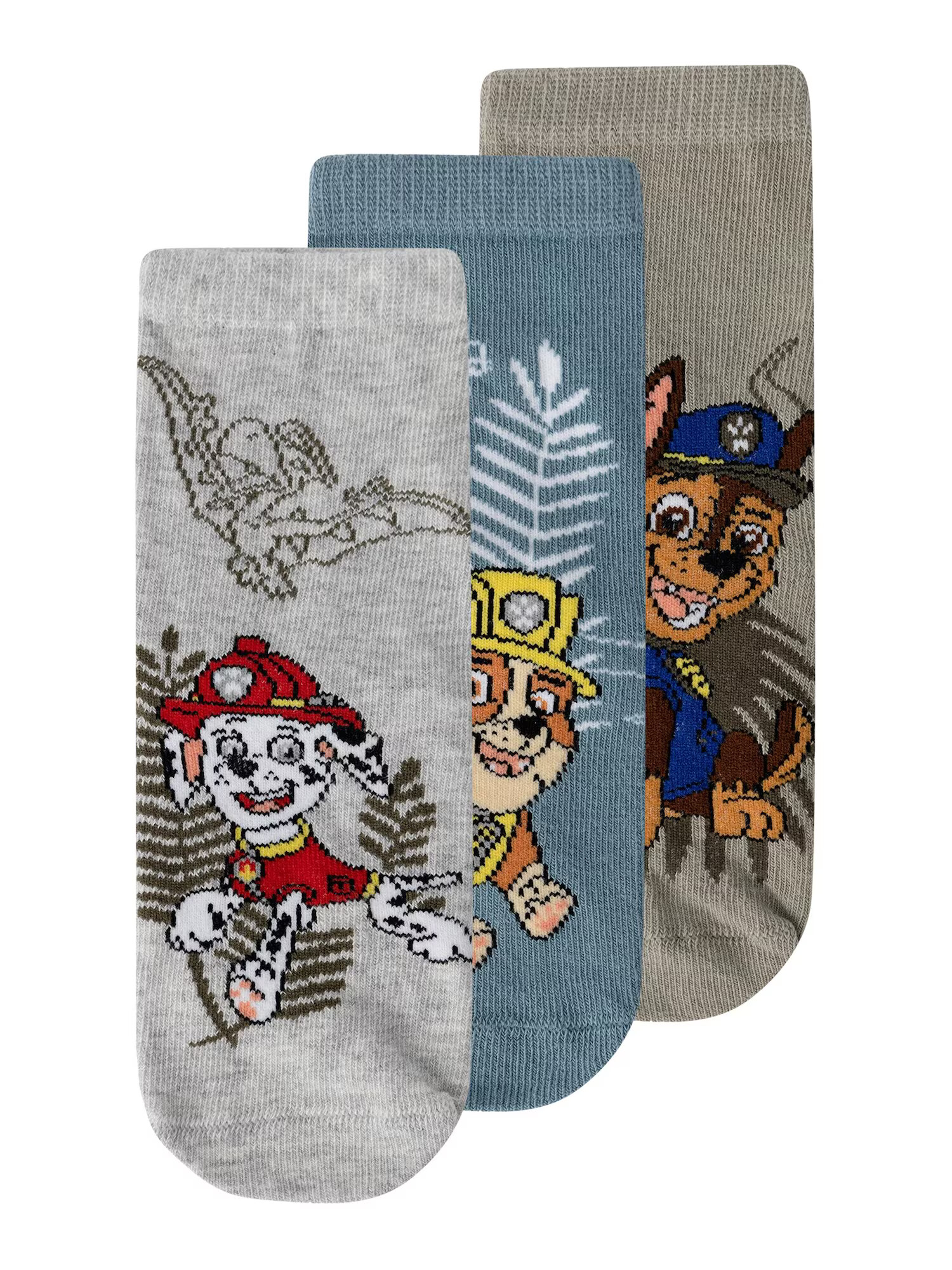 NAME IT Κάλτσες 'MYLIUS PAW PATROL' μπλε φιμέ / γκρι / μαύρο / λευκό - Pepit.gr