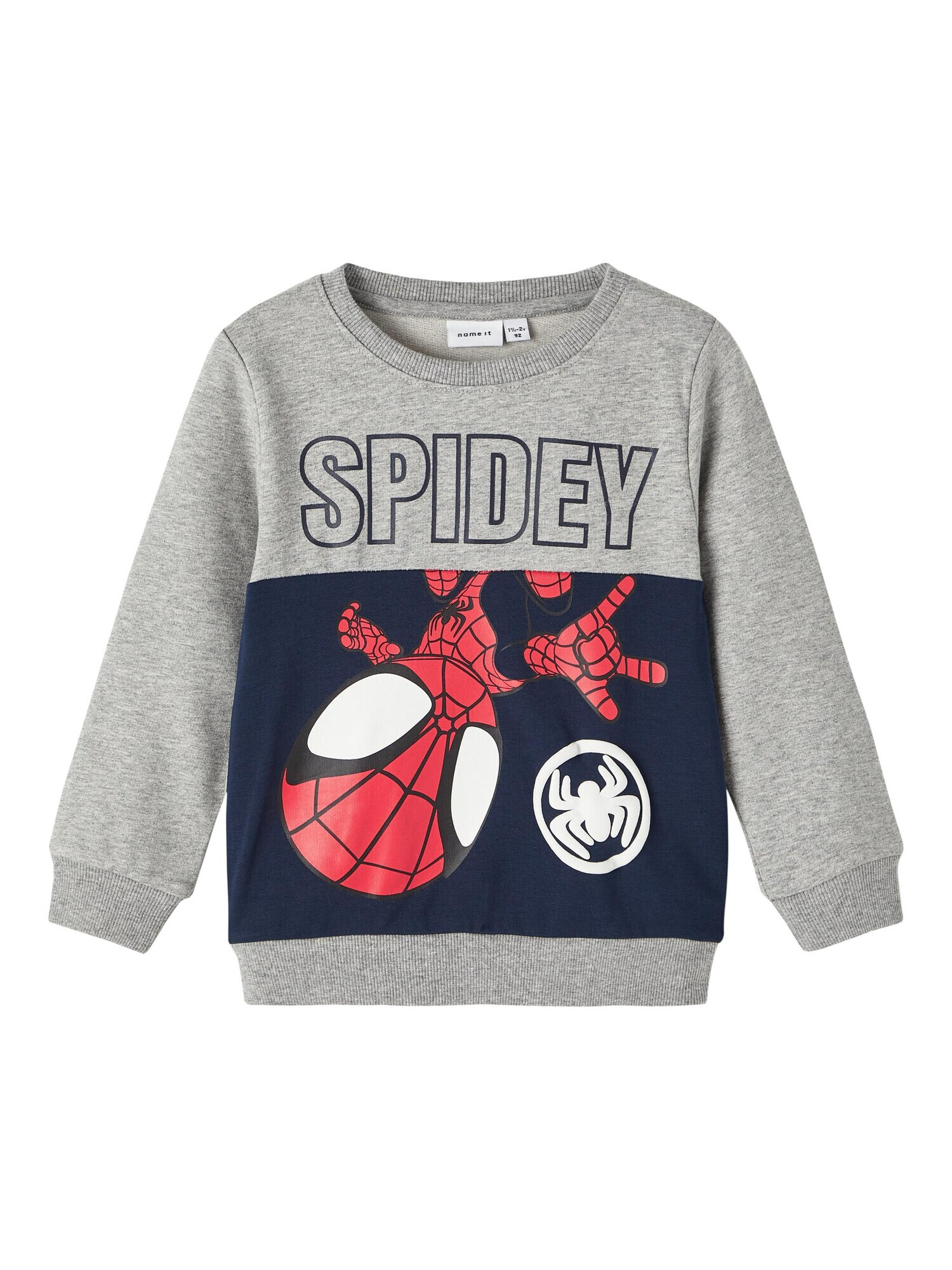 NAME IT Μπλούζα φούτερ 'JUBI SPIDEY' ναυτικό μπλε / γκρι μελανζέ / κόκκινο / λευκό - Pepit.gr