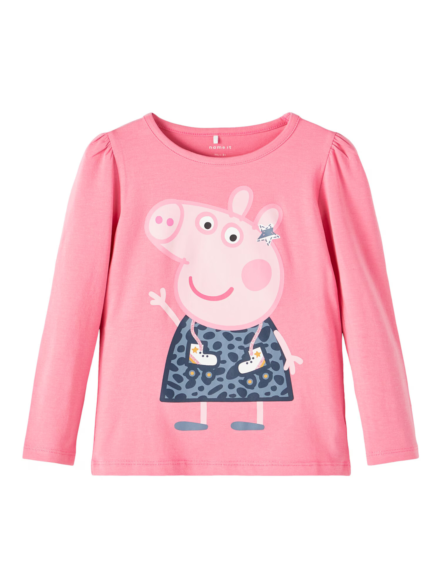 NAME IT Μπλουζάκι 'Jimina Peppapig' ανθρακί / ρόδινο / ροζέ / λευκό - Pepit.gr