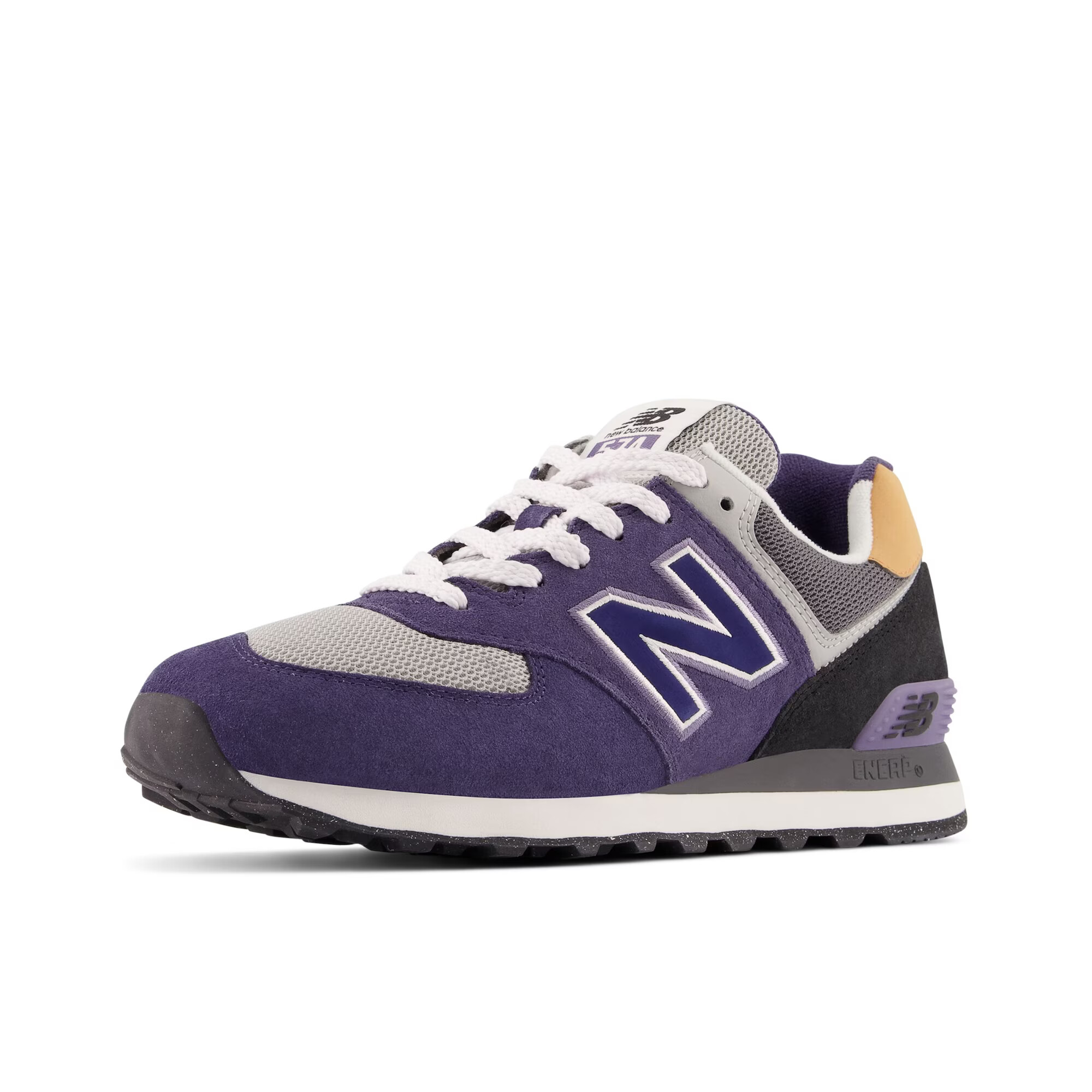 new balance Αθλητικό παπούτσι '574' τέφρα / σκούρο λιλά / ανοικτό πορτοκαλί / μαύρο - Pepit.gr