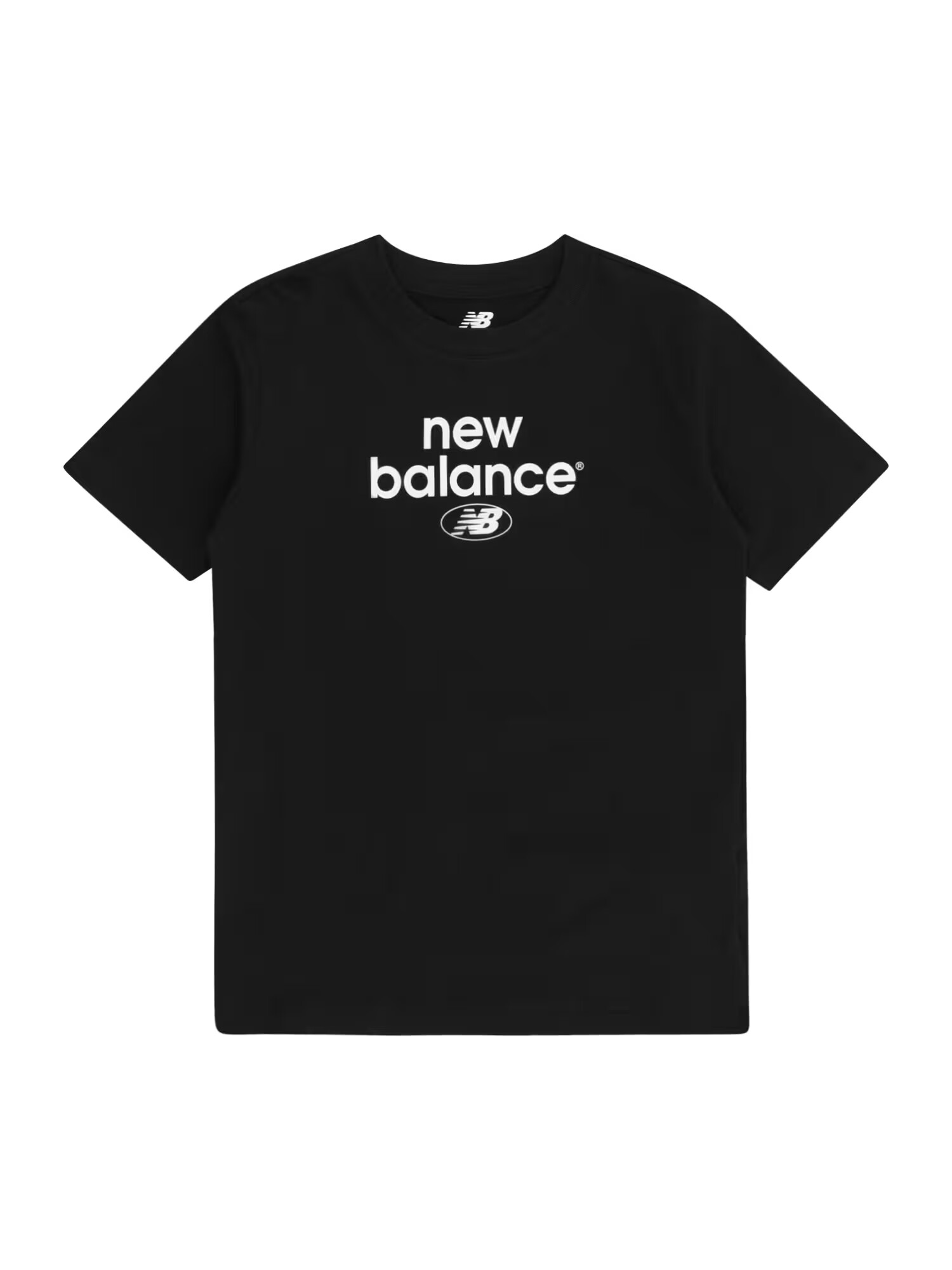 new balance Μπλουζάκι μαύρο / λευκό - Pepit.gr