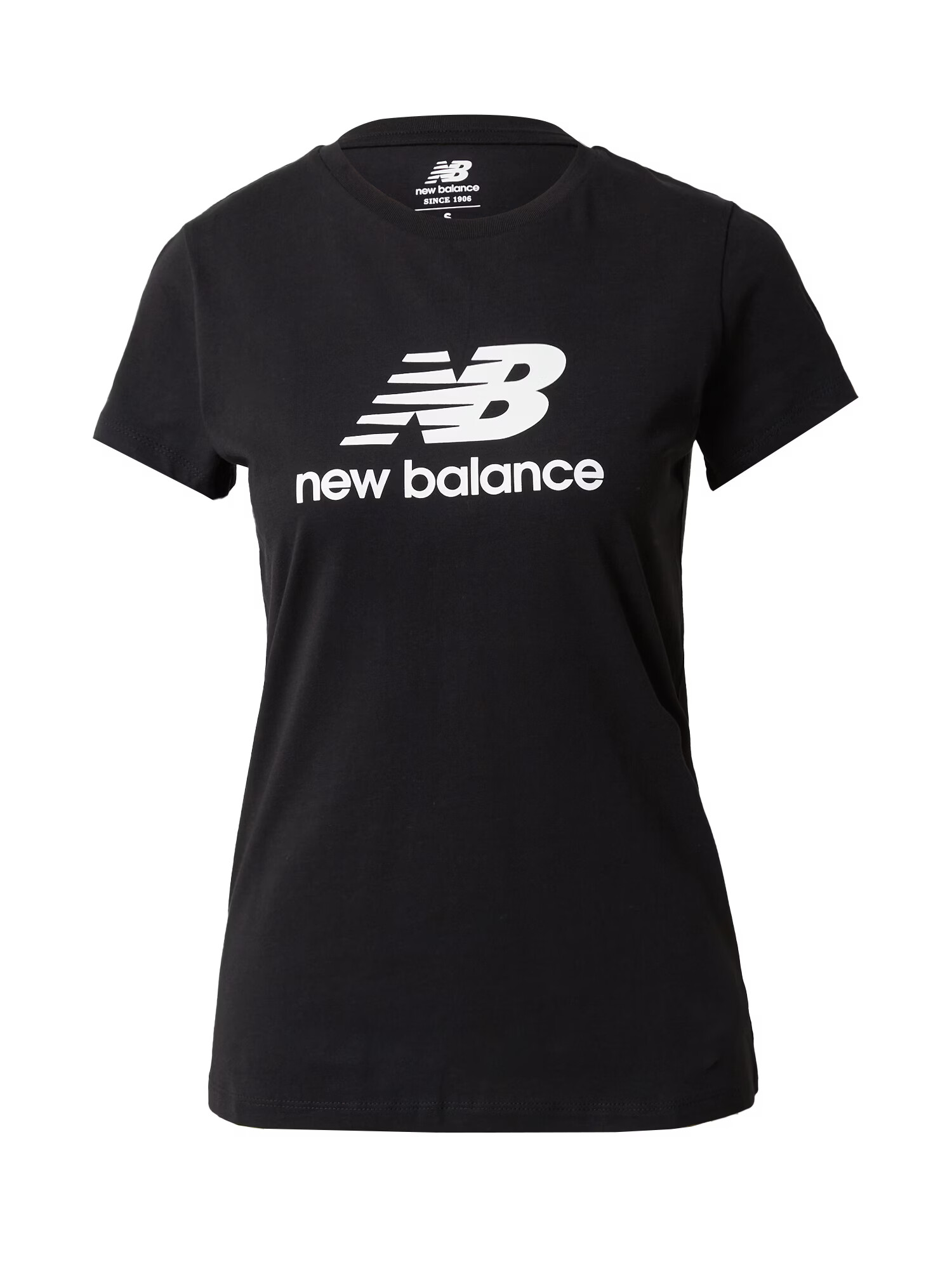 new balance Μπλουζάκι μαύρο / λευκό - Pepit.gr