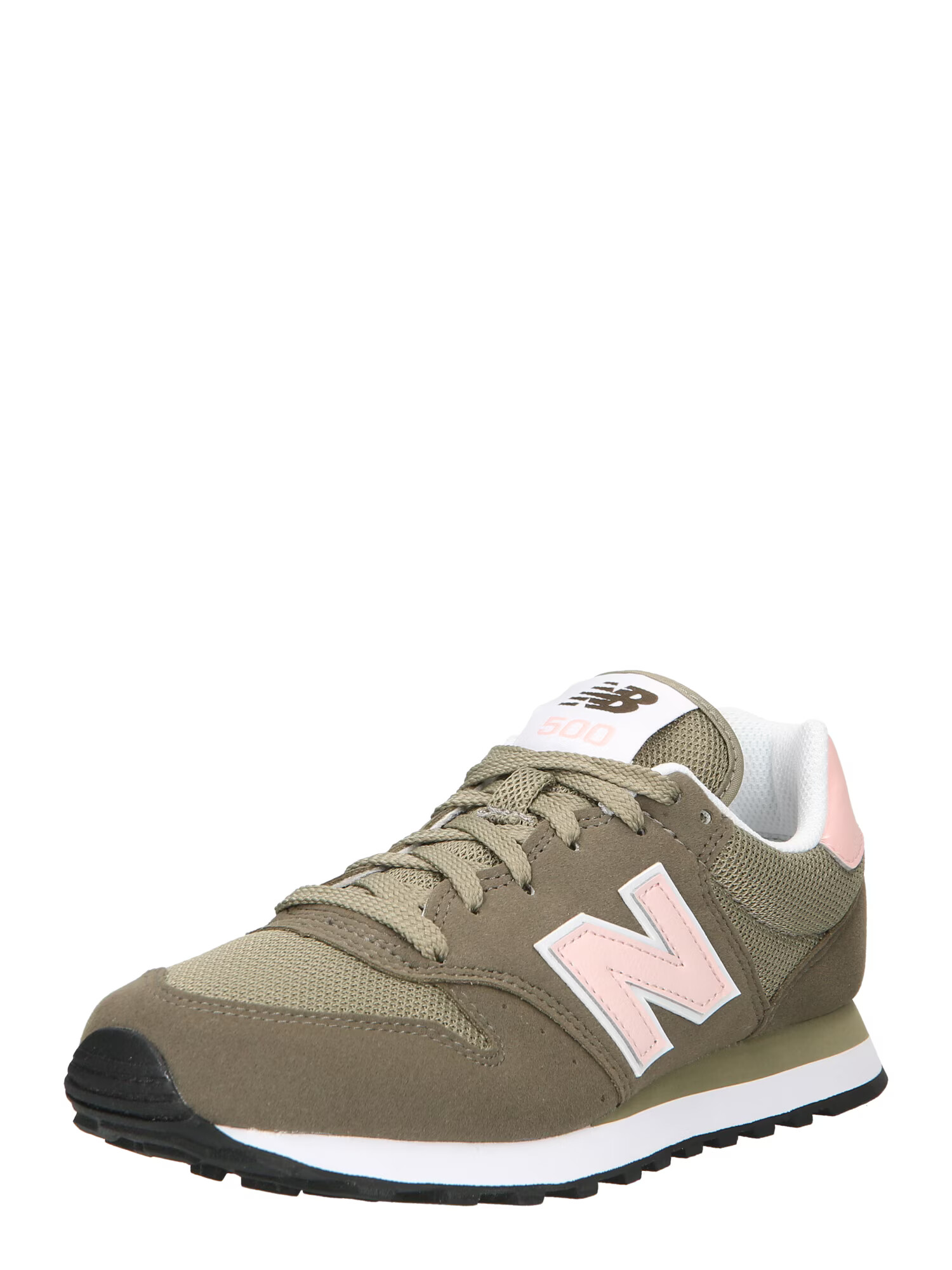 new balance Σνίκερ χαμηλό '500' χακί / ρόδινο / λευκό - Pepit.gr