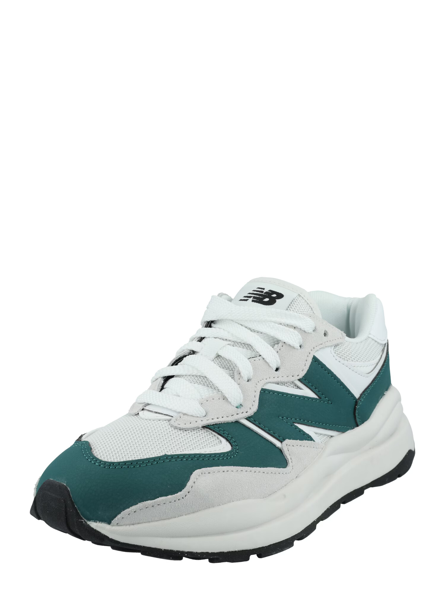 new balance Σνίκερ χαμηλό '57/40' ανοικτό γκρι / σμαραγδί / μαύρο / λευκό - Pepit.gr