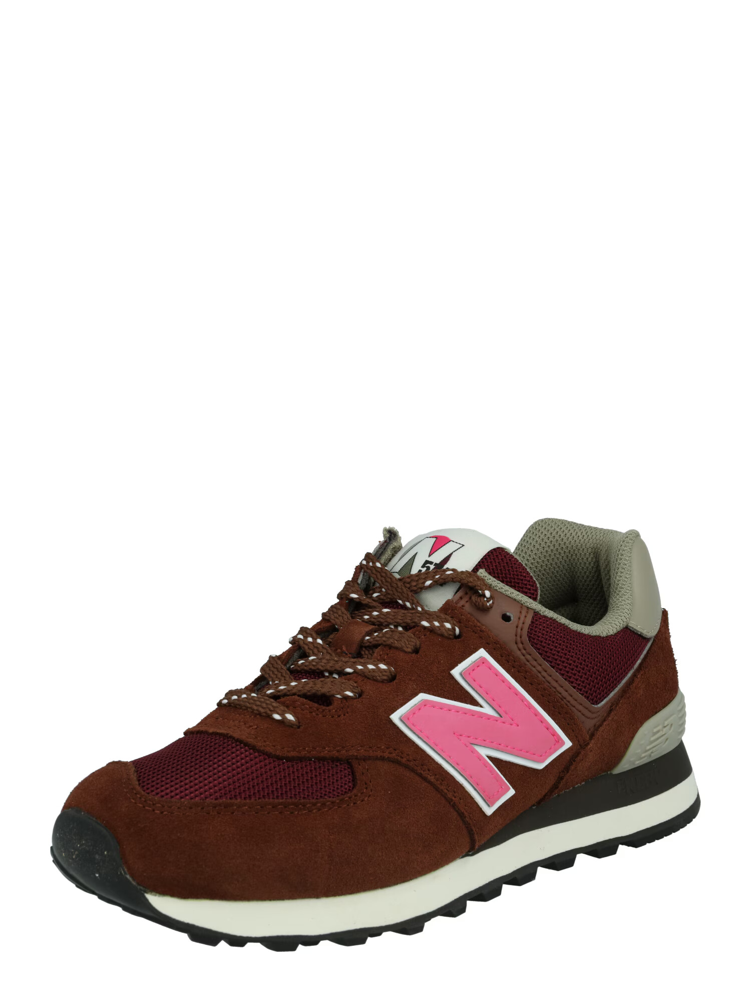 new balance Σνίκερ χαμηλό '574' καφέ σκουριάς / ροζ - Pepit.gr