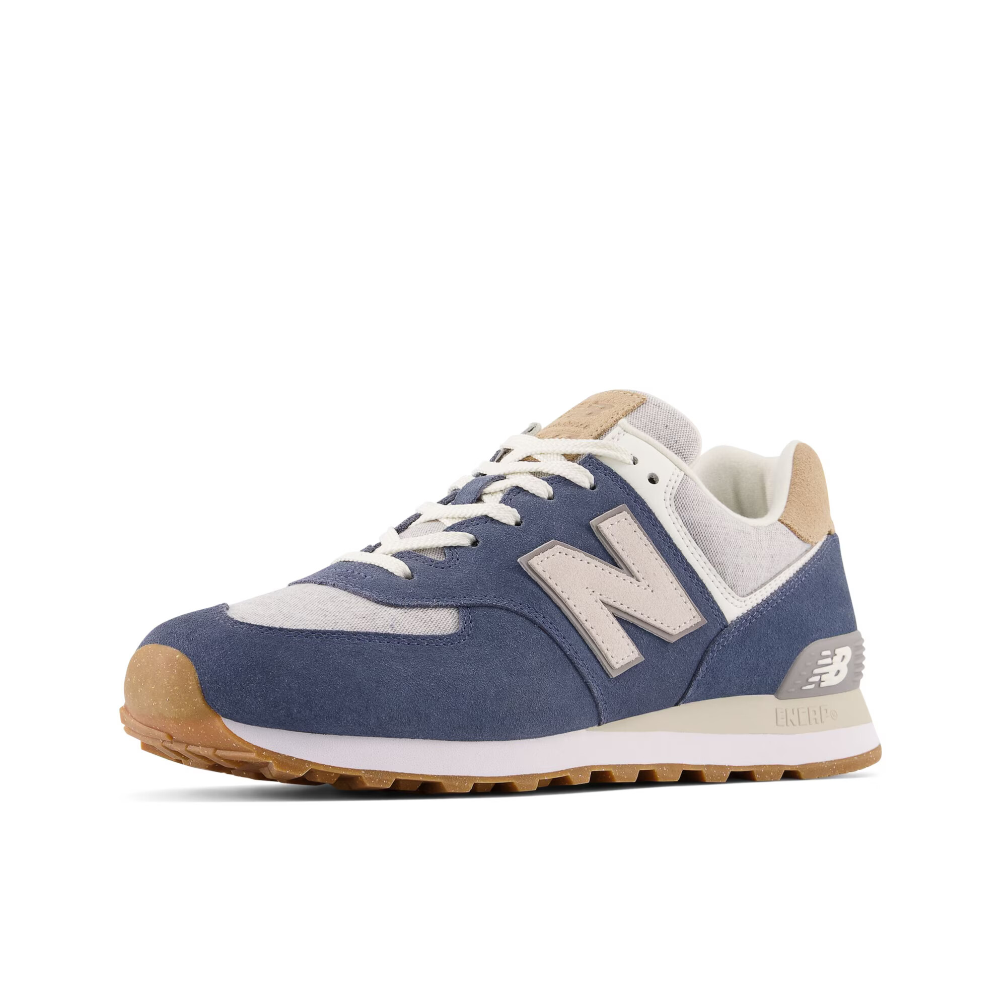 new balance Σνίκερ χαμηλό '574' κρεμ / σκούρο μπλε / λευκό - Pepit.gr