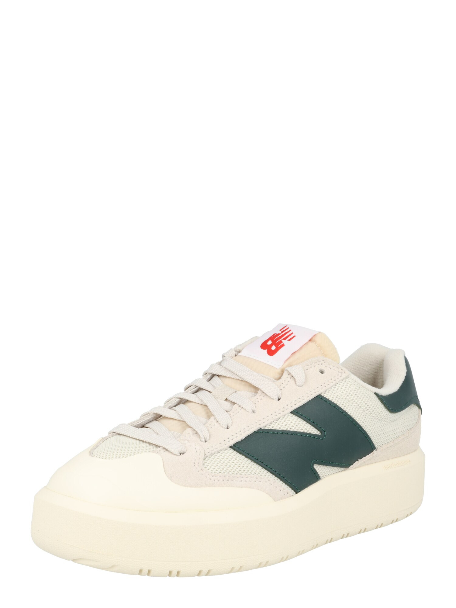 new balance Σνίκερ χαμηλό 'CT302' ανοικτό μπεζ / σκούρο πράσινο / λευκό μαλλιού - Pepit.gr