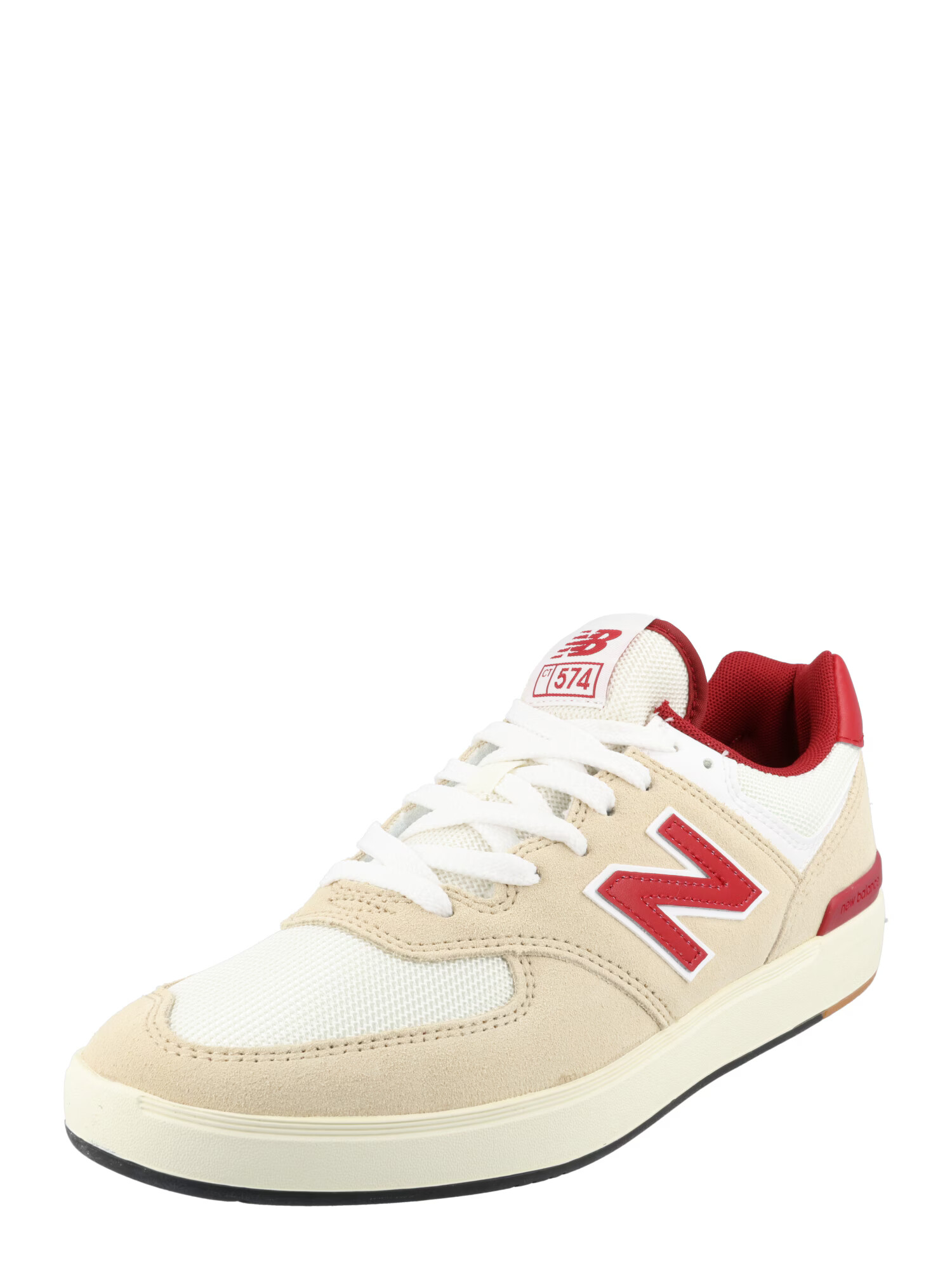 new balance Σνίκερ χαμηλό 'CT574' ανοικτό καφέ / κόκκινο φωτιάς / λευκό - Pepit.gr