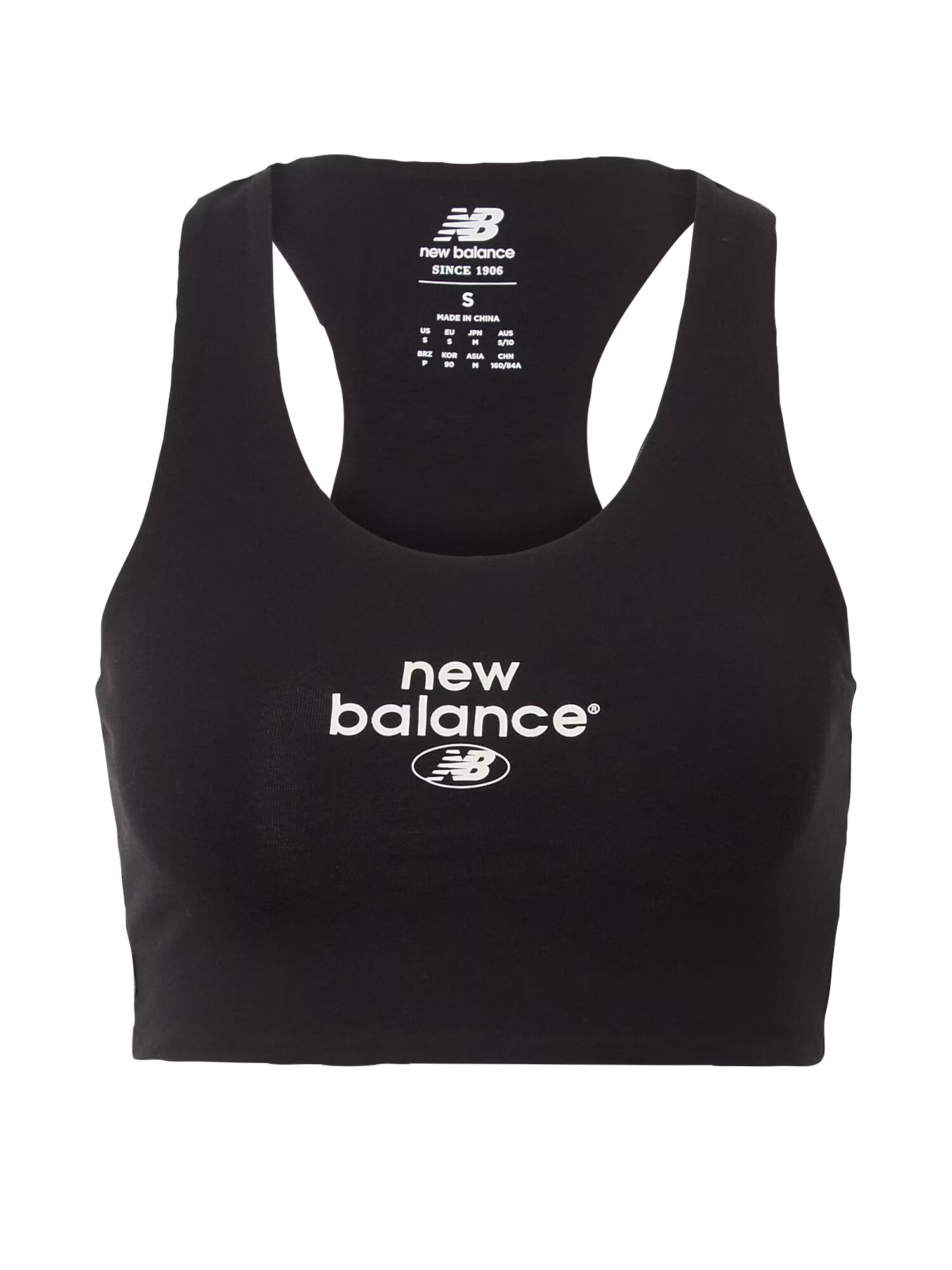 new balance Τοπ μαύρο / λευκό - Pepit.gr