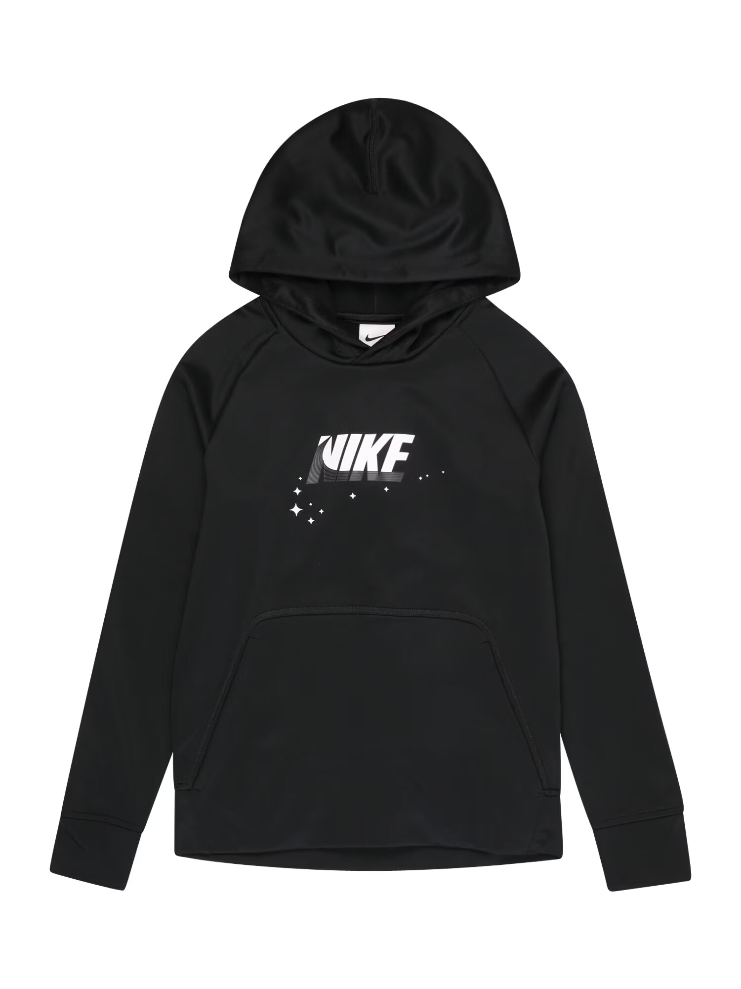 NIKE Αθλητική μπλούζα φούτερ μαύρο / offwhite - Pepit.gr