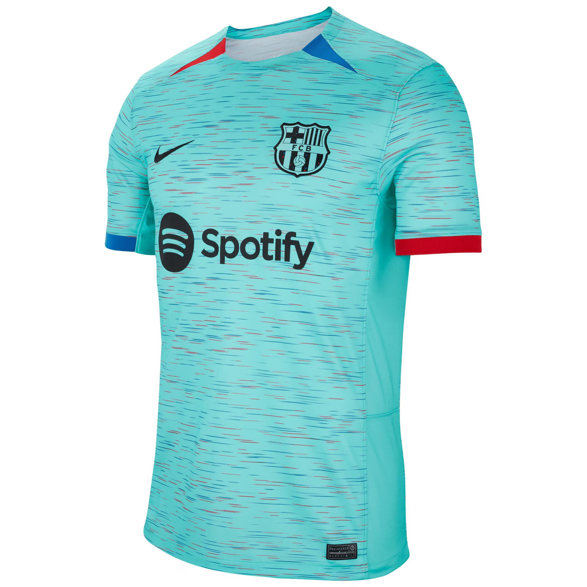 NIKE Αθλητική φανέλα 'FC Barcelona' μπλε / άκουα / κόκκινο / μαύρο - Pepit.gr