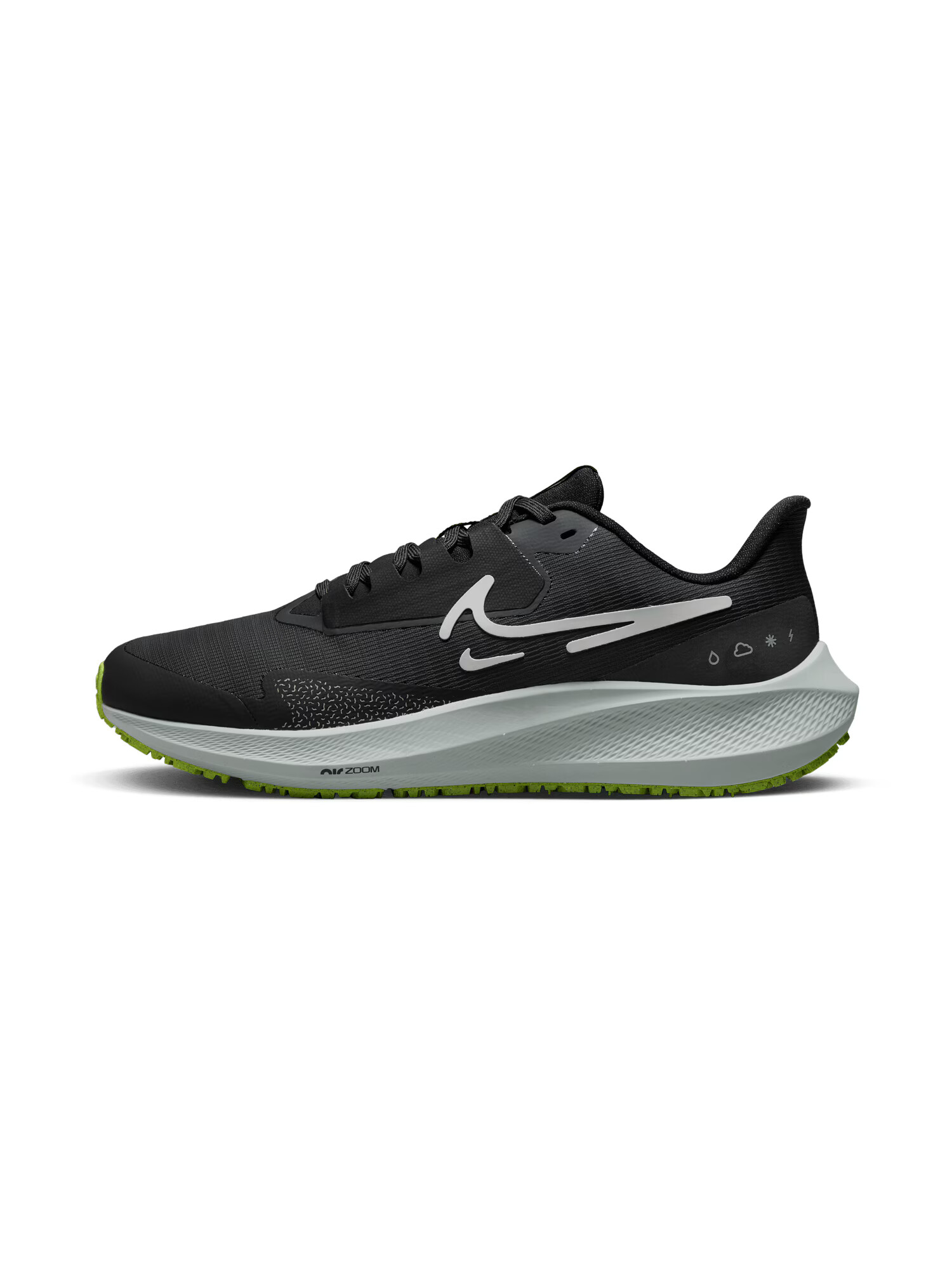 NIKE Αθλητικό παπούτσι 'Air Zoom Pegasus 39 Shield' ανοικτό γκρι / μαύρο - Pepit.gr