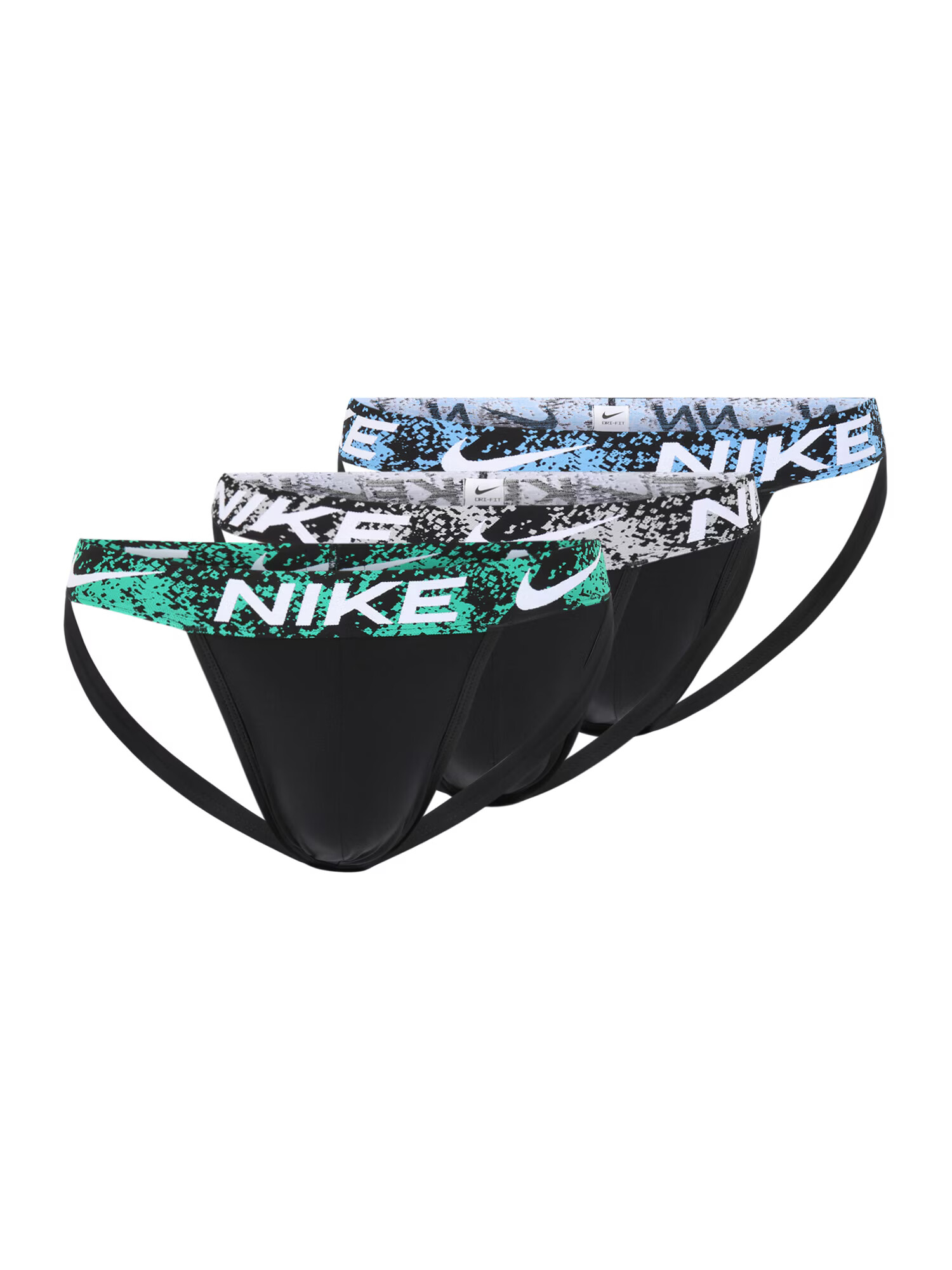 NIKE Αθλητικό σλιπ 'Jock' μπλε / γκρι / πράσινο / μαύρο - Pepit.gr