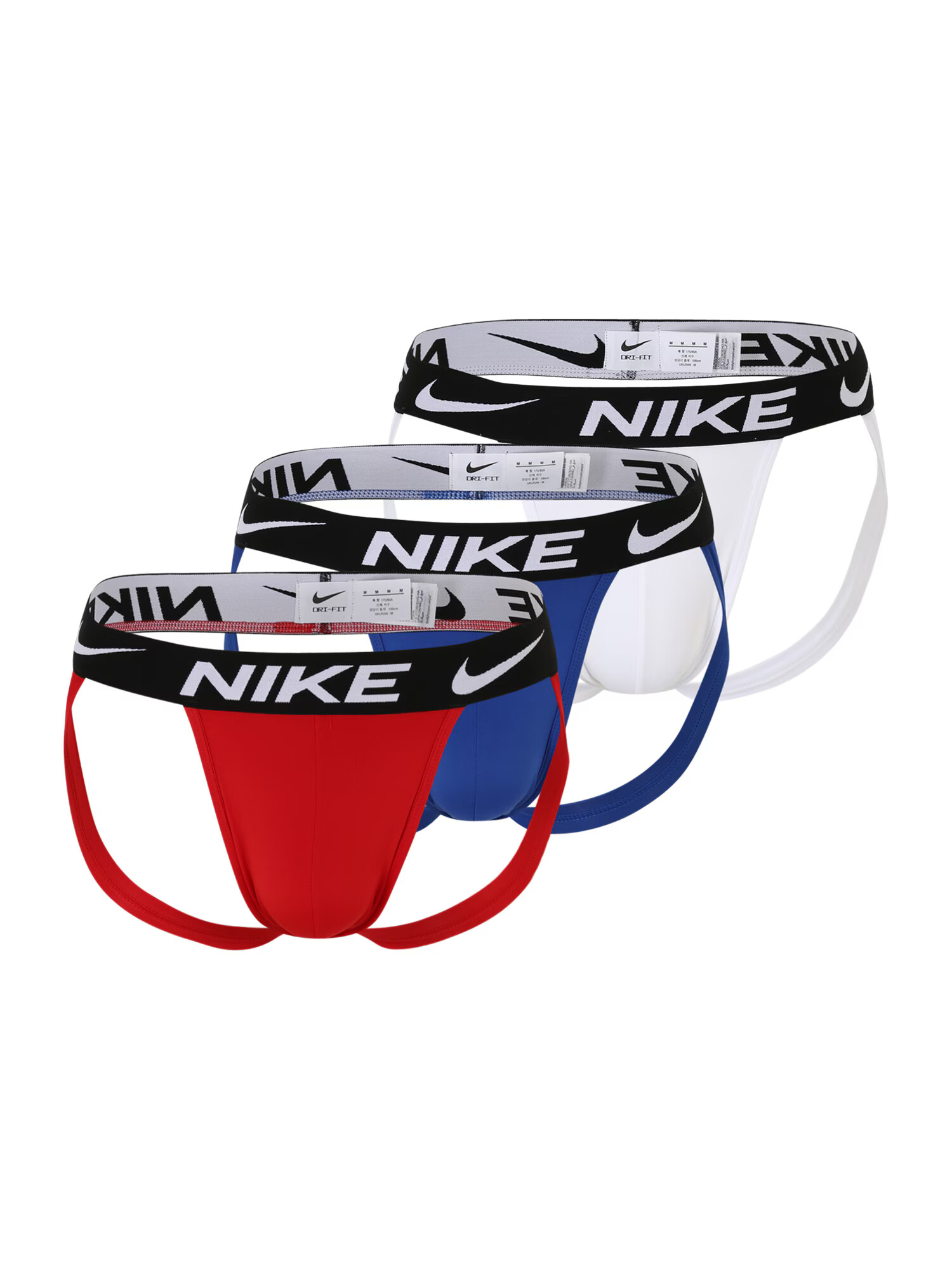 NIKE Αθλητικό σλιπ 'JOCK STRAP' μπλε / κόκκινο / μαύρο / λευκό - Pepit.gr