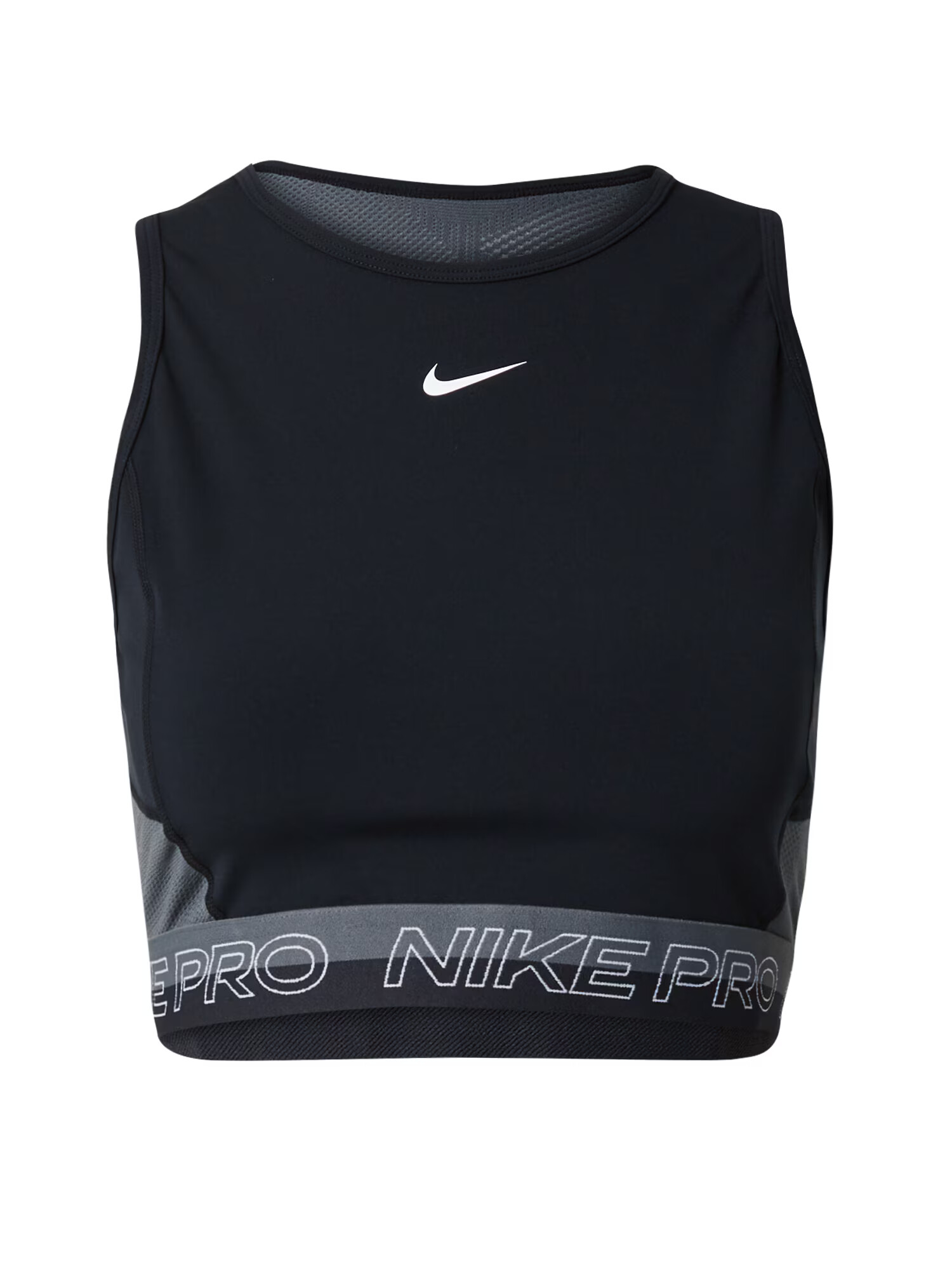 NIKE Αθλητικό τοπ γκρι / μαύρο / λευκό - Pepit.gr