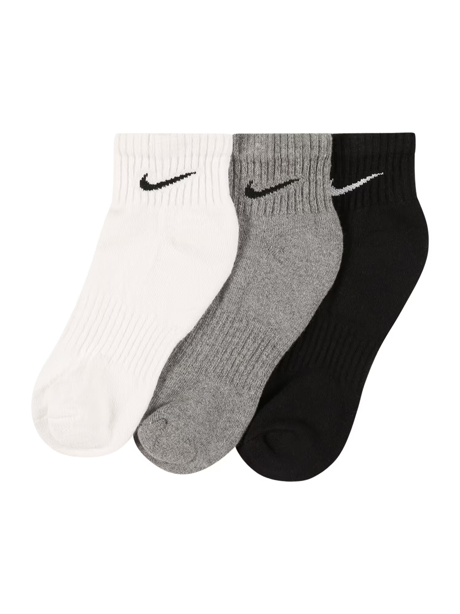 NIKE Κάλτσες 'EVERYDAY CUSH' γκρι μελανζέ / μαύρο / λευκό - Pepit.gr