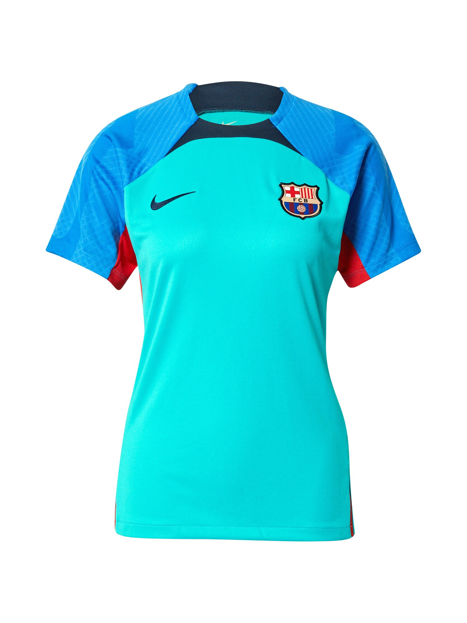 NIKE Λειτουργικό μπλουζάκι 'FC Barcelona' μπλε / τιρκουάζ / κόκκινο / μαύρο - Pepit.gr