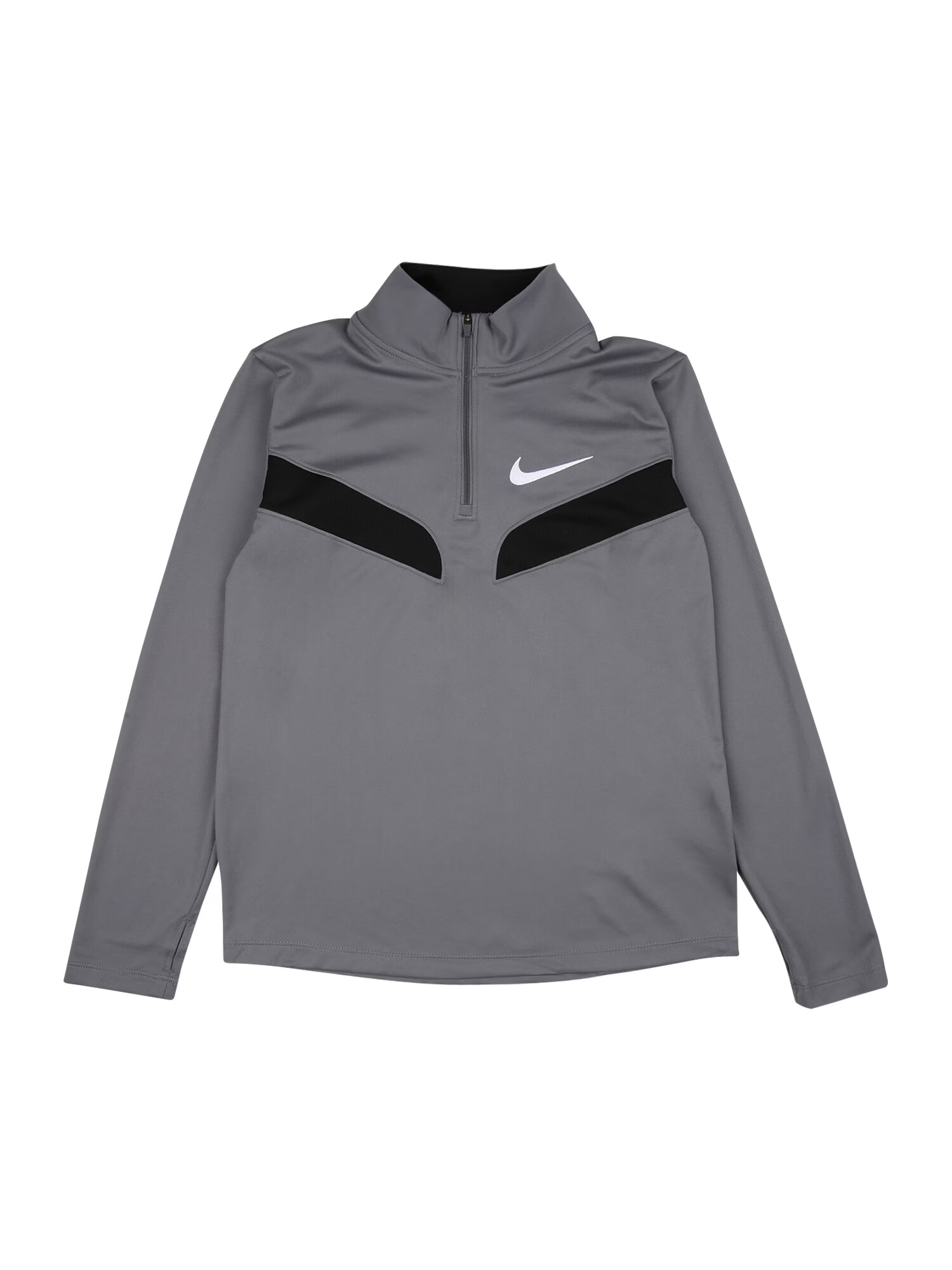 NIKE Λειτουργικό μπλουζάκι γκρι / μαύρο / λευκό - Pepit.gr