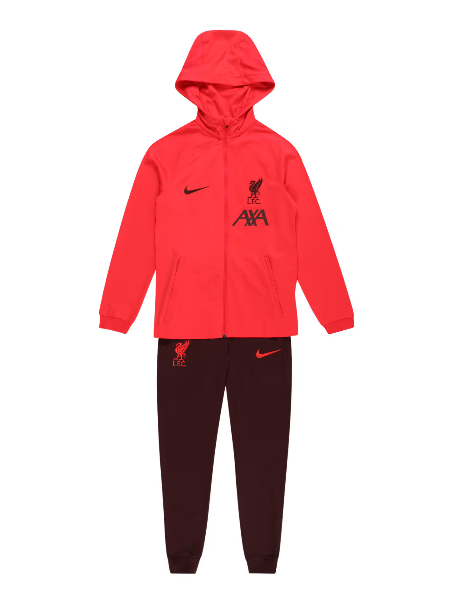 NIKE Φόρμα 'FC Liverpool' μπορντό / έντονο κόκκινο / μαύρο - Pepit.gr