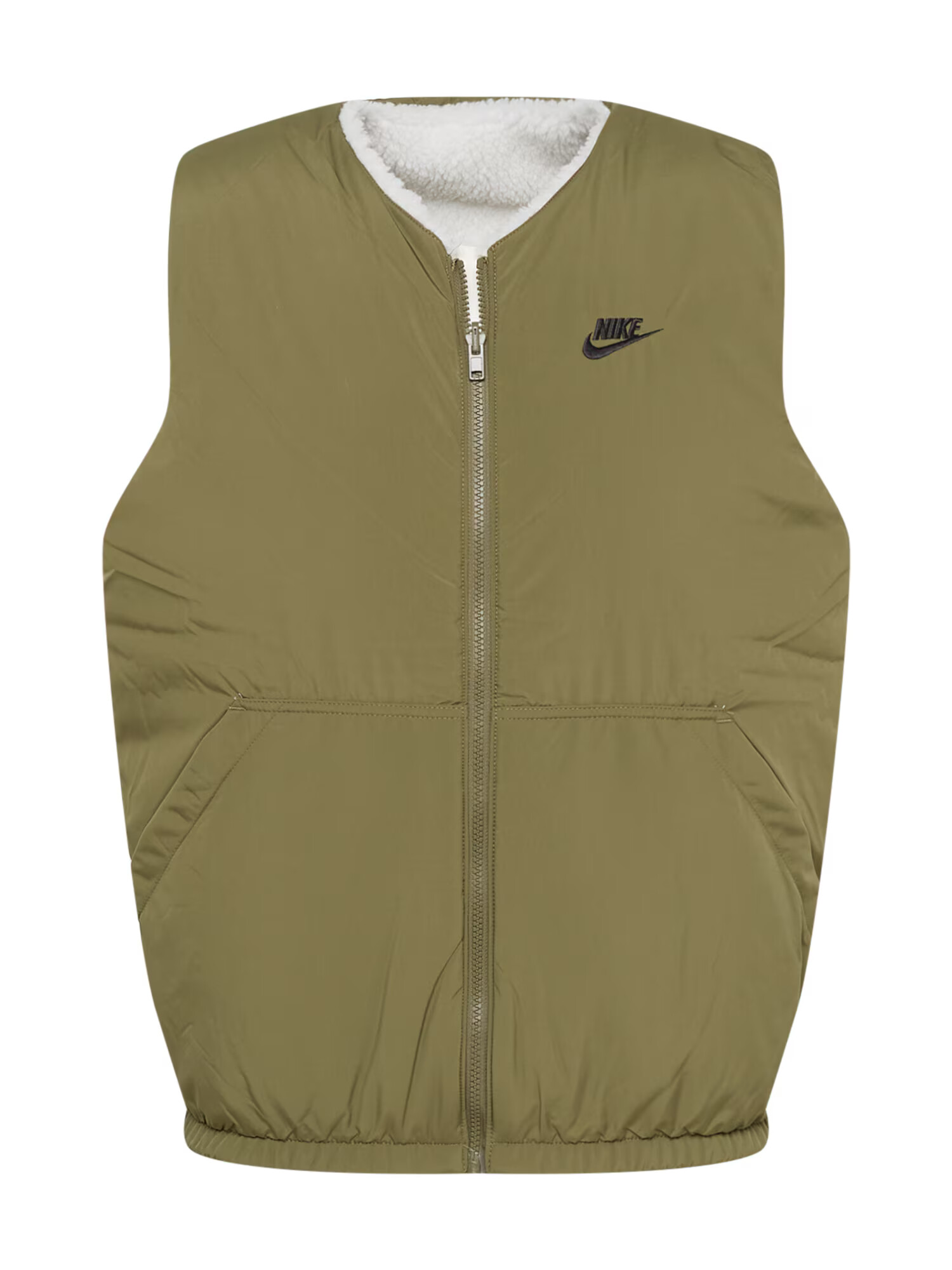 Nike Sportswear Γιλέκο λαδί / λευκό - Pepit.gr