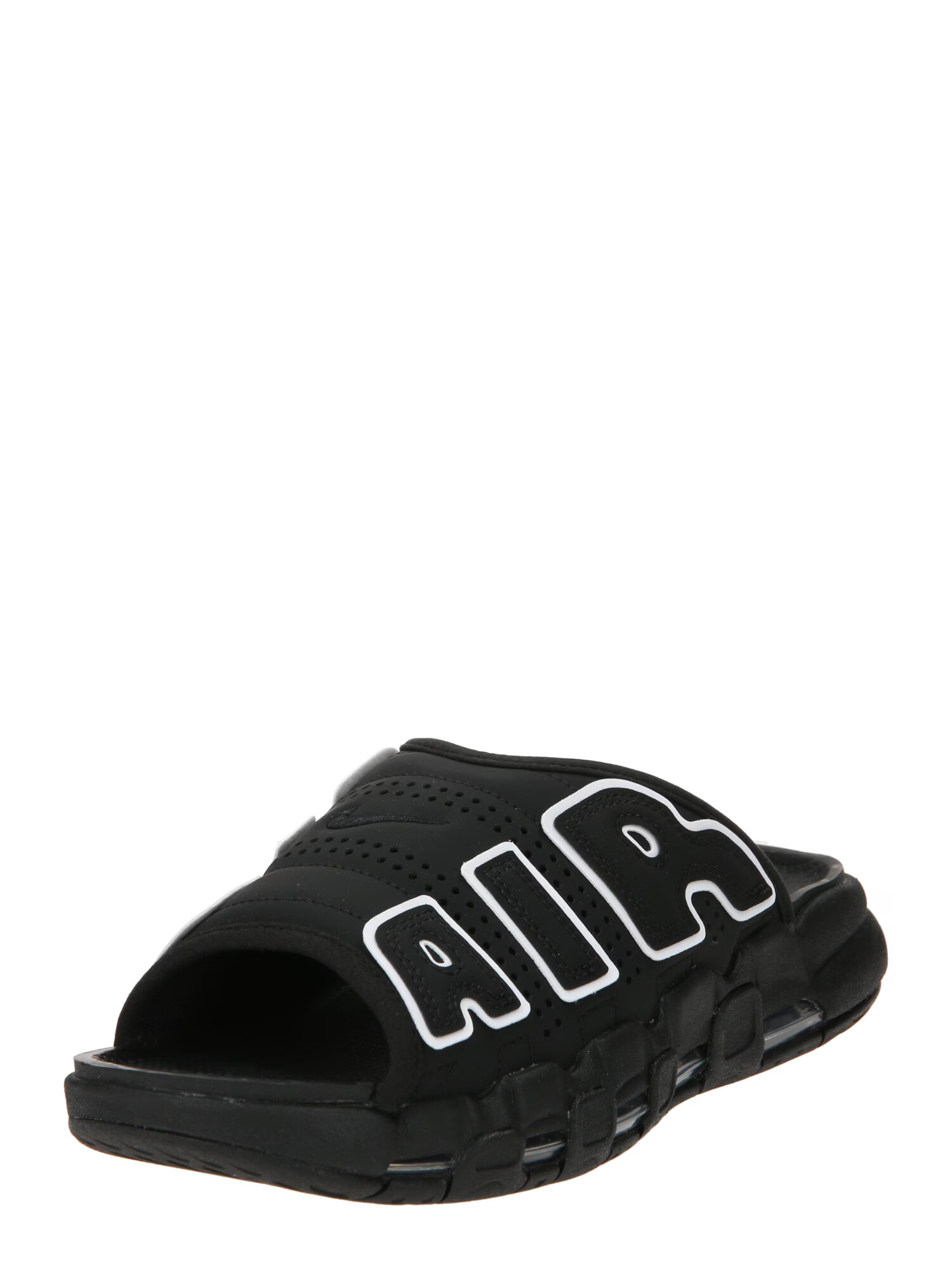 Nike Sportswear Μιούλ 'AIR MORE UPTEMPO SLIDE' μαύρο / λευκό - Pepit.gr