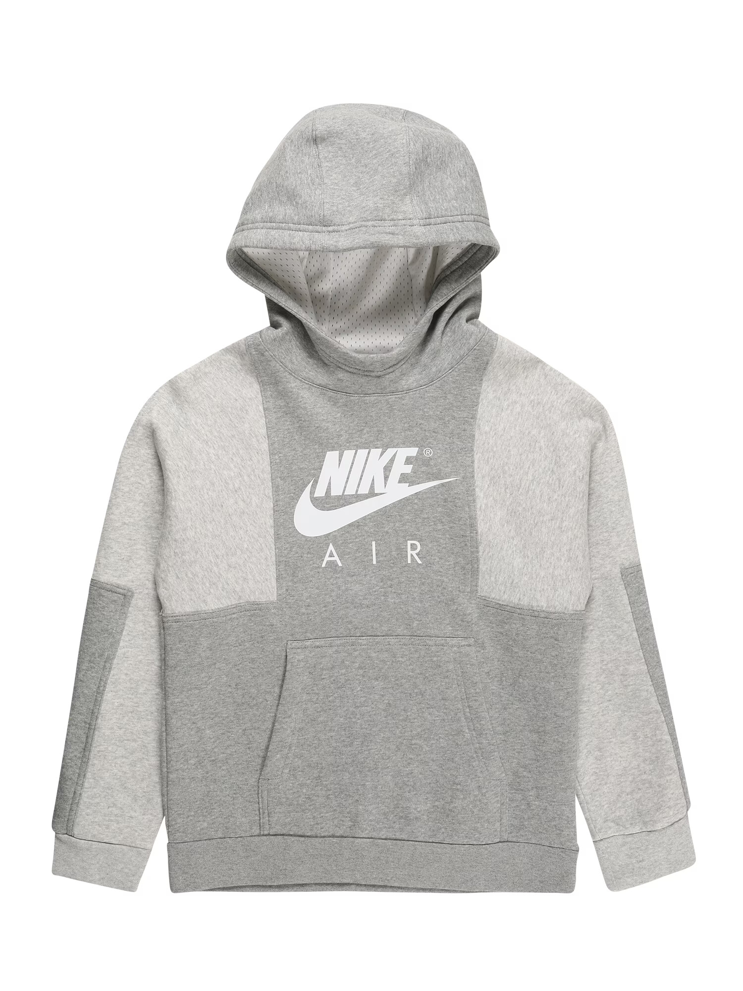 Nike Sportswear Μπλούζα φούτερ ανοικτό γκρι / γκρι μελανζέ / λευκό - Pepit.gr