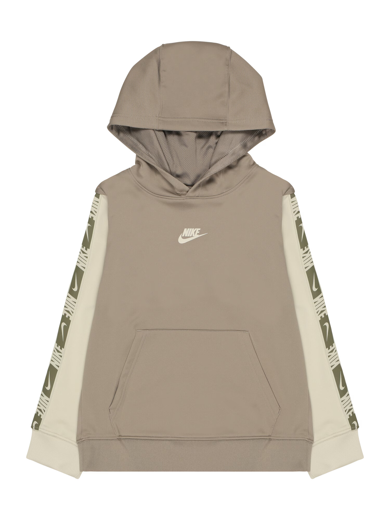 Nike Sportswear Μπλούζα φούτερ εκρού / λαδί / μαύρο - Pepit.gr