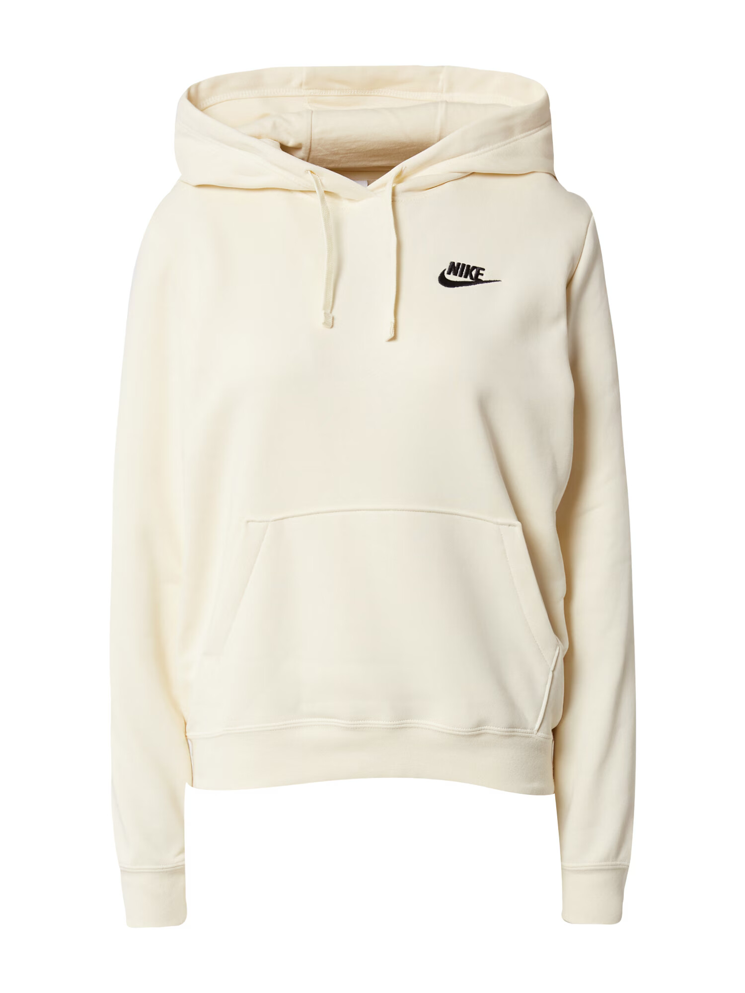 Nike Sportswear Αθλητική μπλούζα φούτερ ελεφαντόδοντο / μαύρο - Pepit.gr