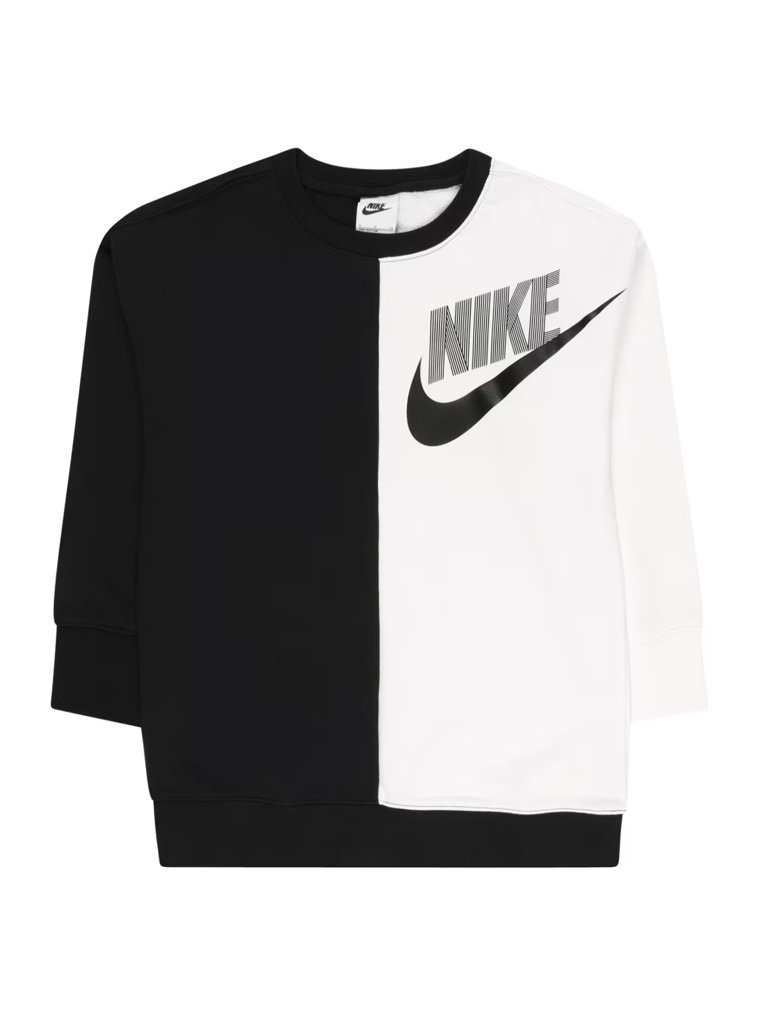 Nike Sportswear Μπλούζα φούτερ γκρι / μαύρο / λευκό - Pepit.gr