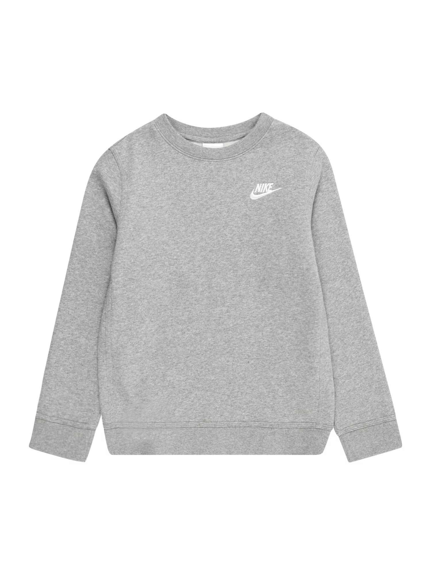 Nike Sportswear Μπλούζα φούτερ γκρι μελανζέ / λευκό - Pepit.gr