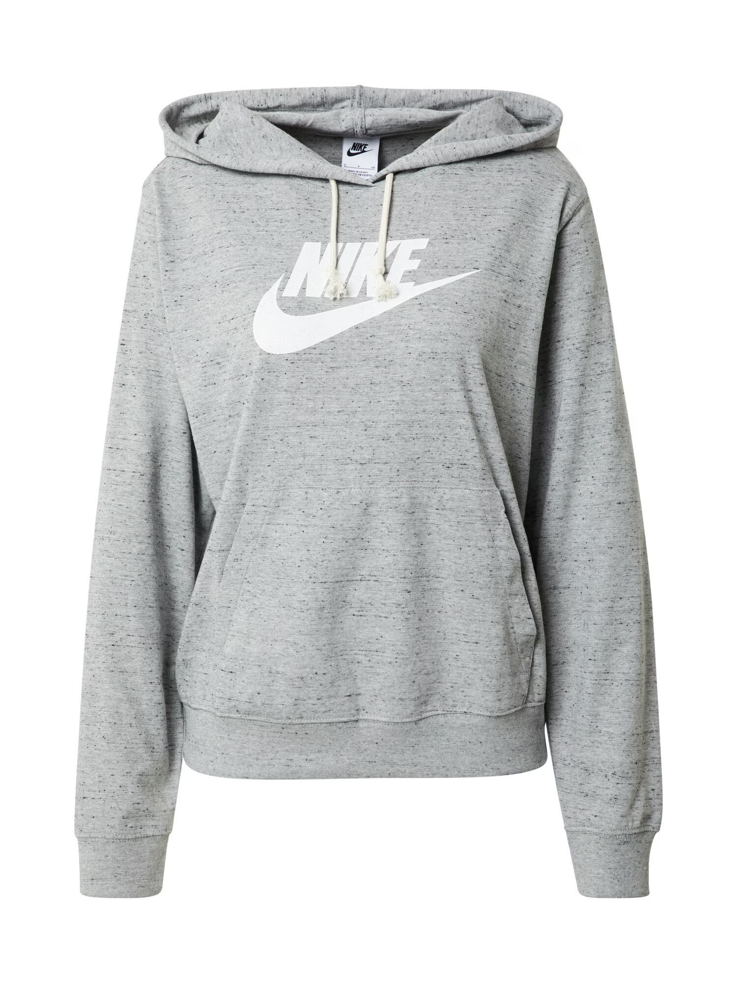 Nike Sportswear Μπλούζα φούτερ γκρι μελανζέ / λευκό - Pepit.gr